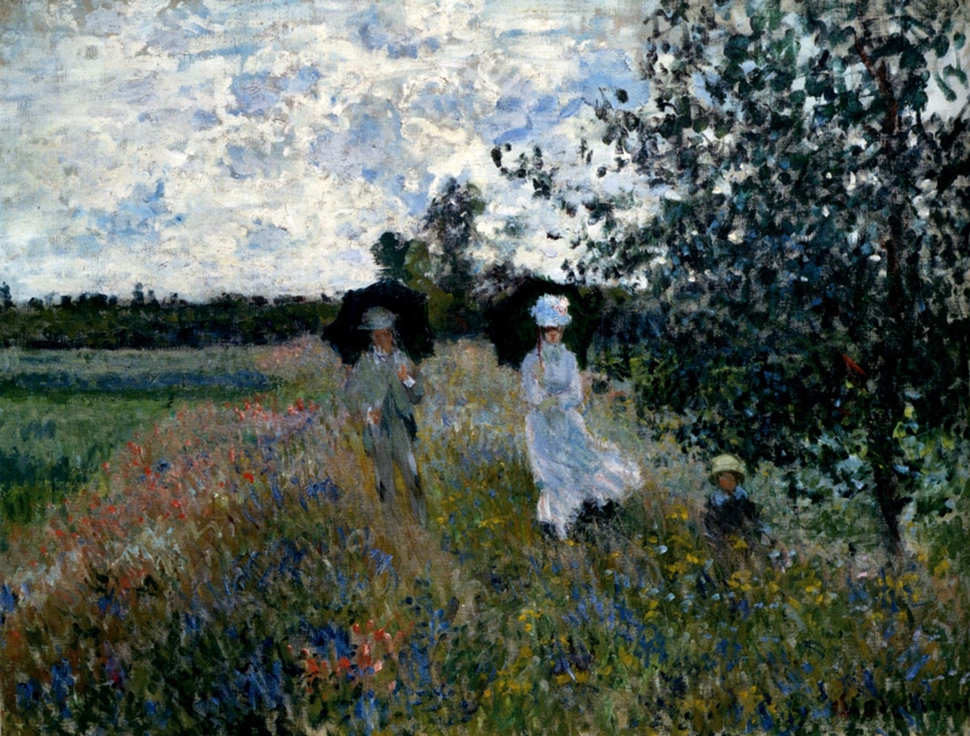 Promenade near Argenteuil by Claude Monet