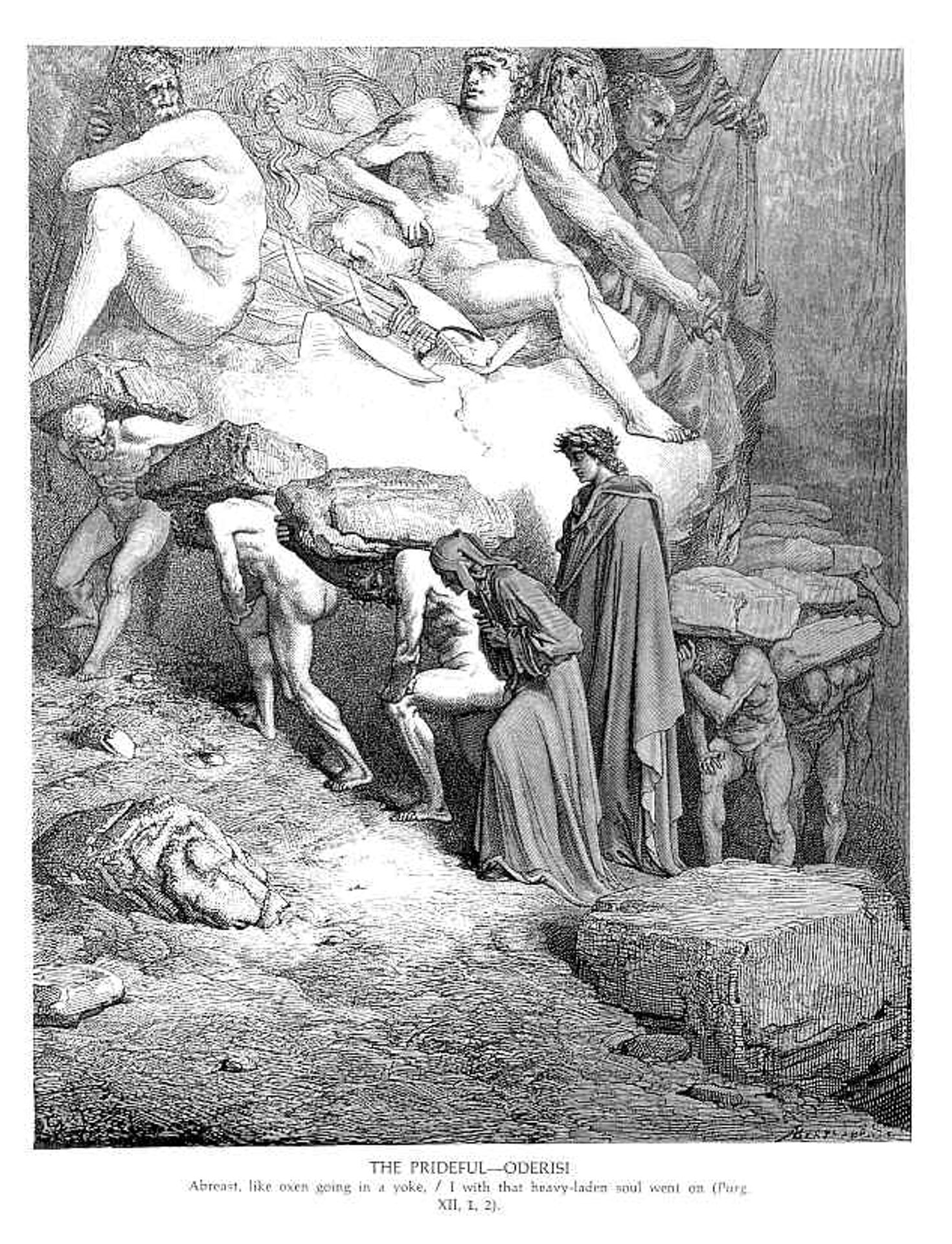 The Prideful--Oderisi by Gustave Dore