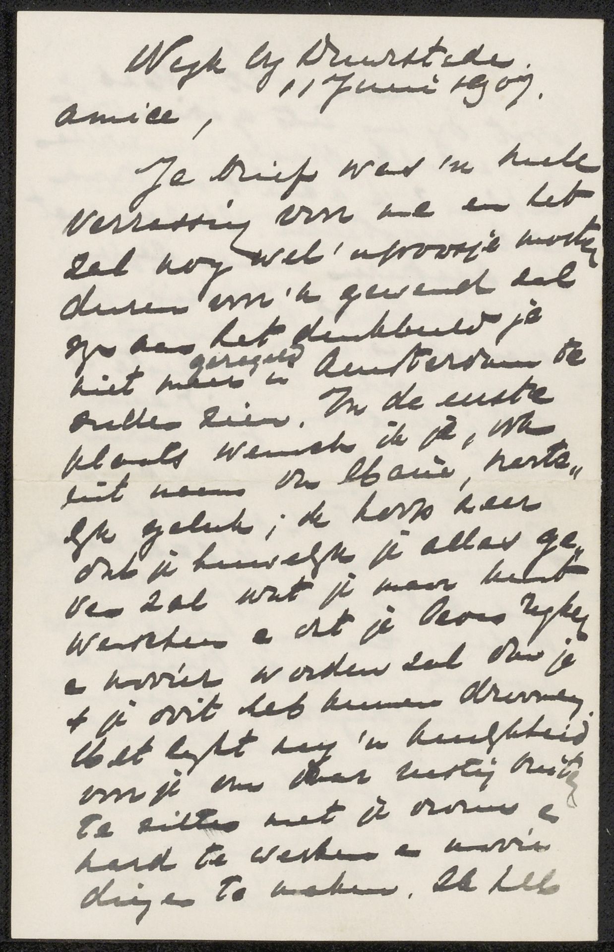 Brief aan Felicien Bobeldijk by Willem Witsen
