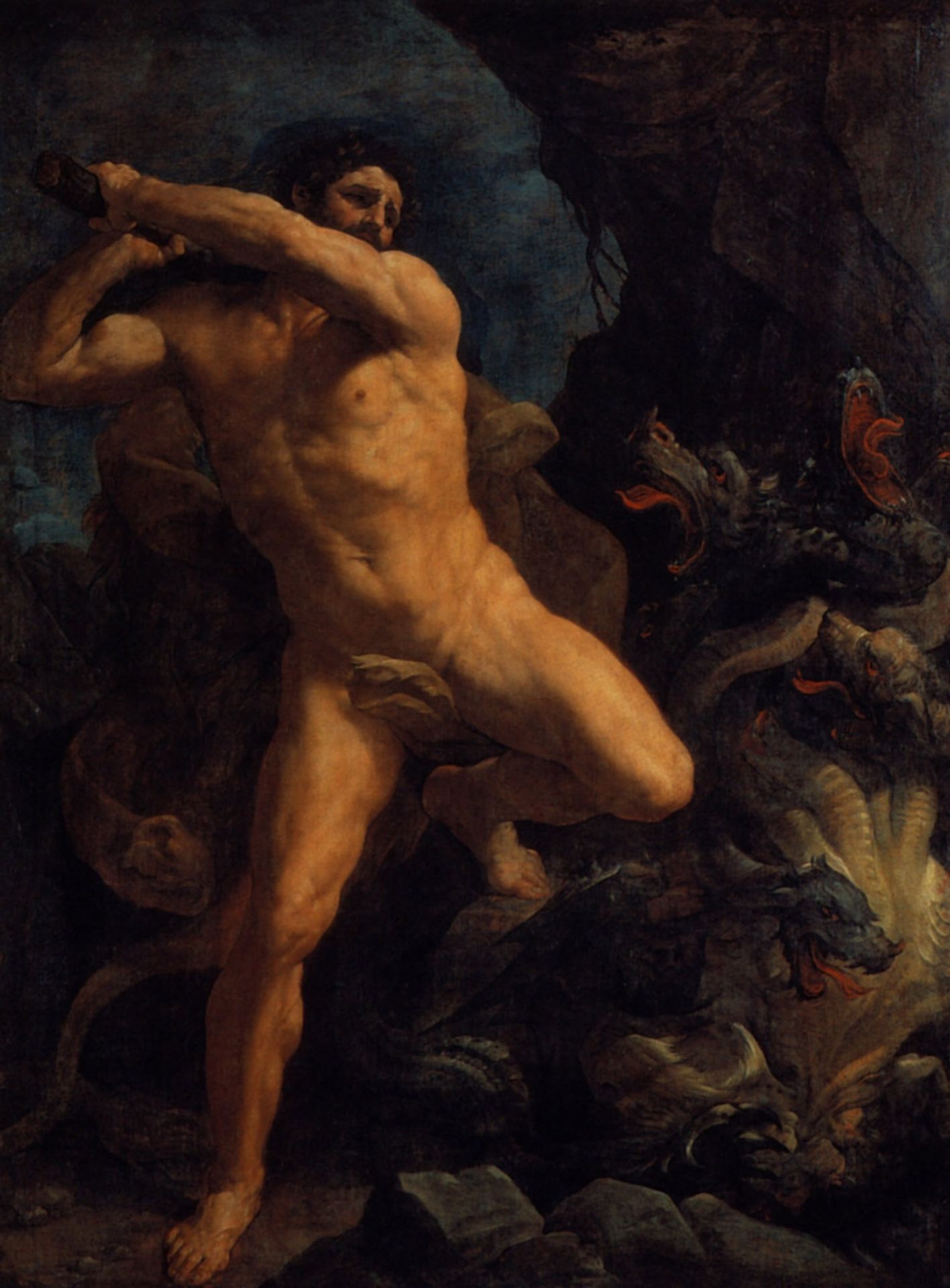 Hercules Vanquishing the Hydra of Lerma by Guido Reni
