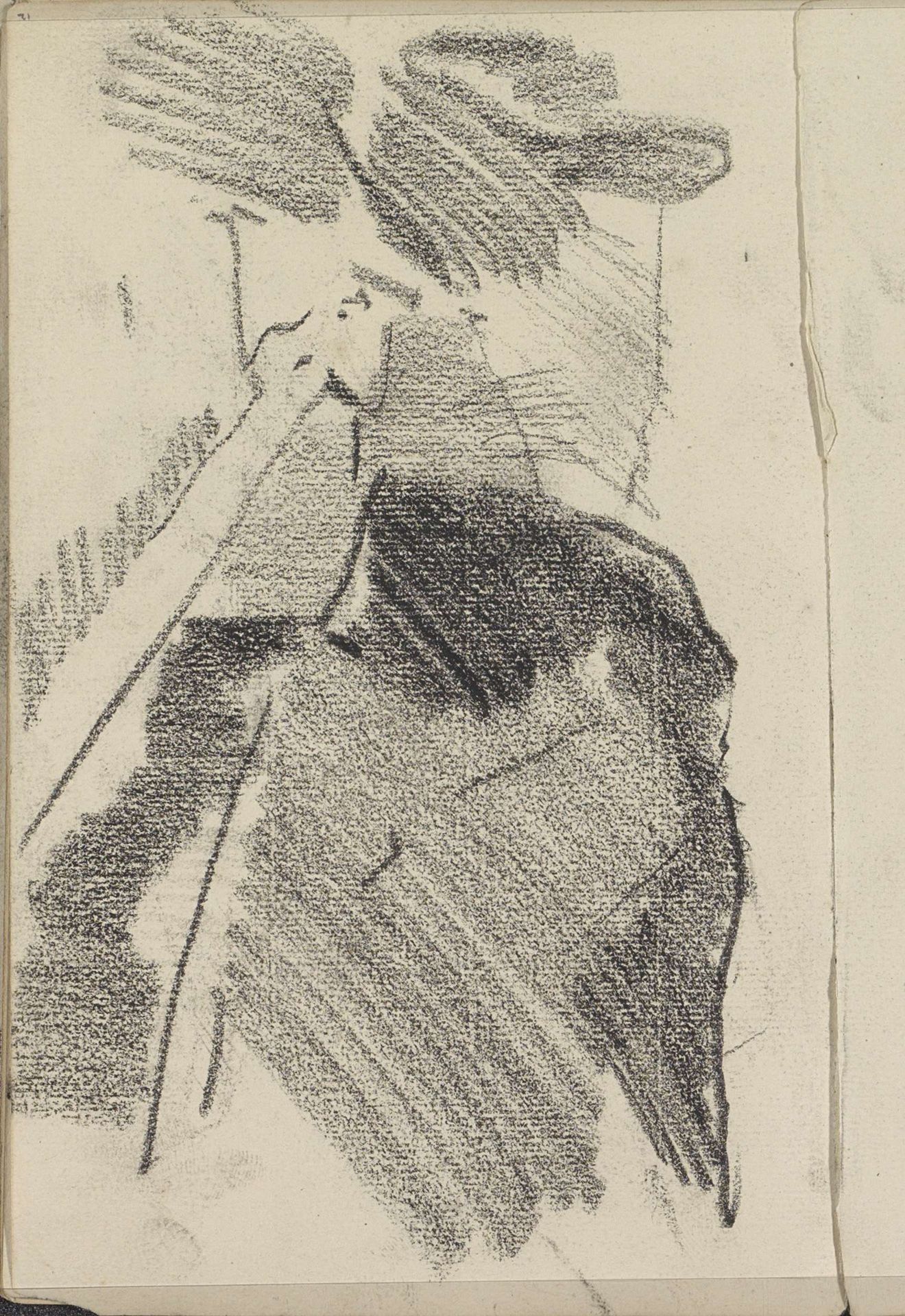 Studie, mogelijk van een landschap met water by George Hendrik Breitner
