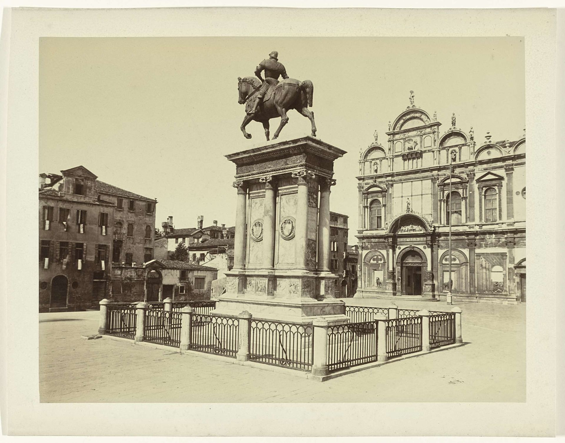 Ruiterstandbeeld van Bartolomeo Colleoni te Venetië, Italië by Carlo Naya