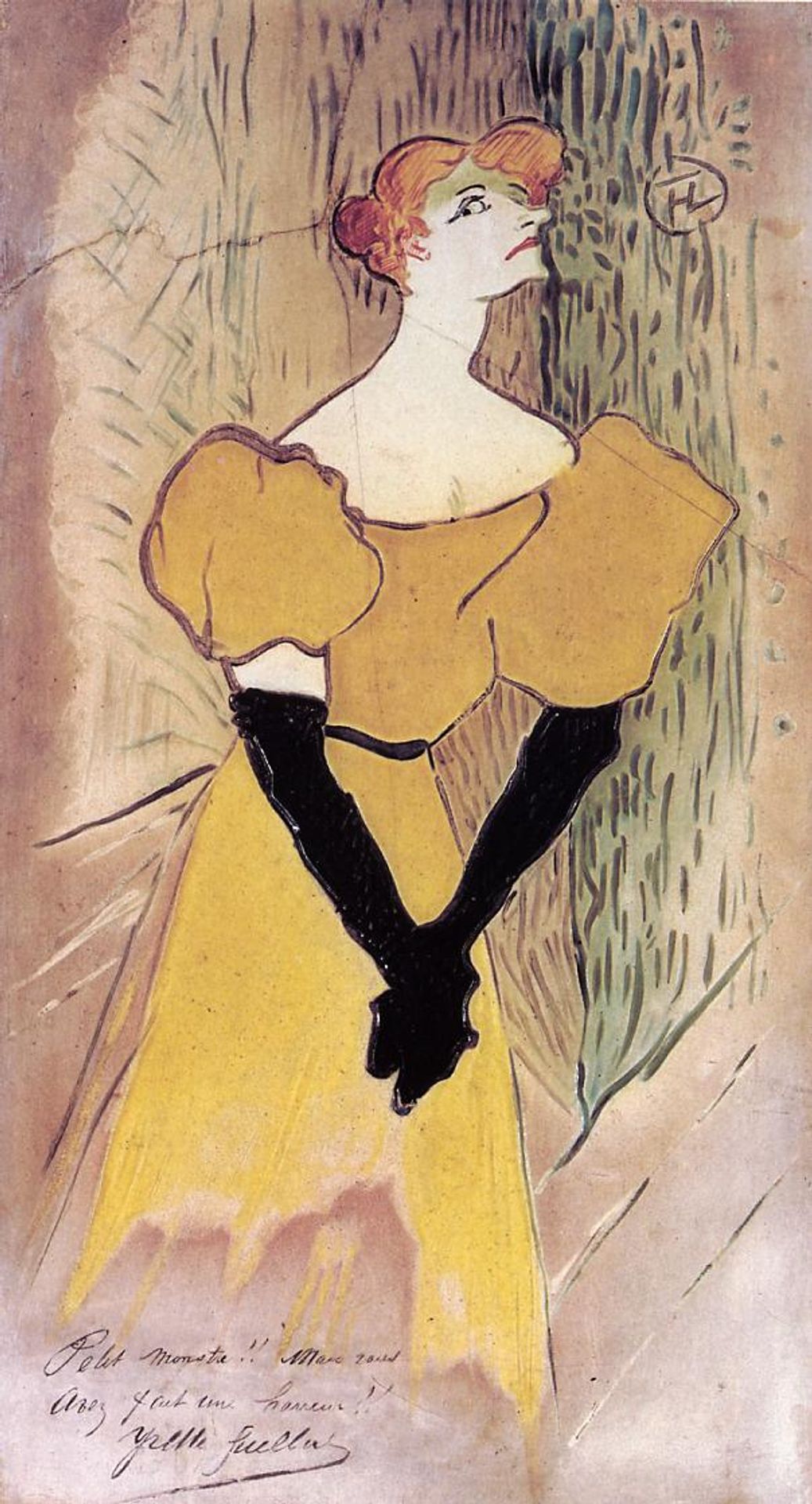 Yvette Guilbert by Henri de Toulouse-Lautrec