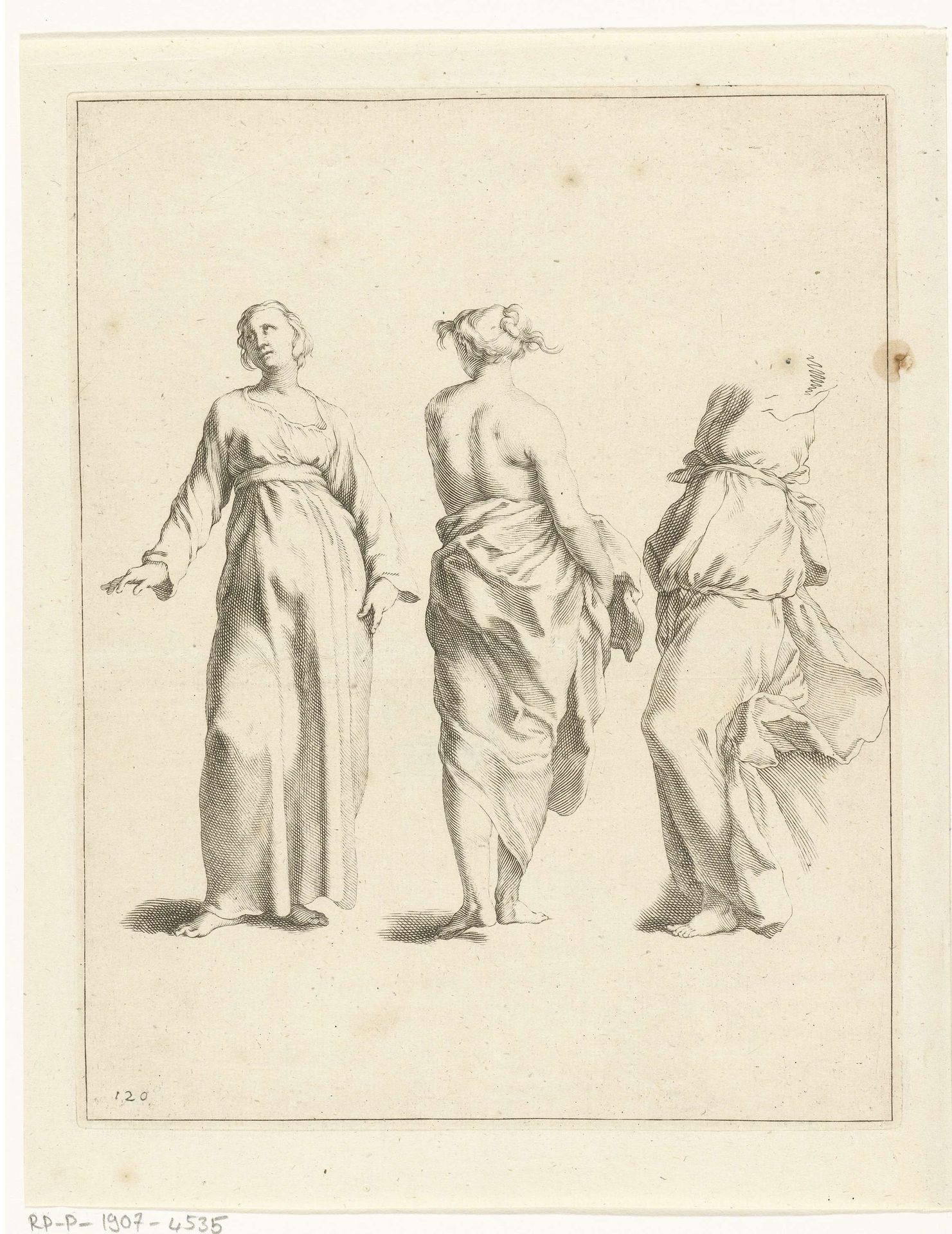 Drie vrouwen by Frederick Bloemaert