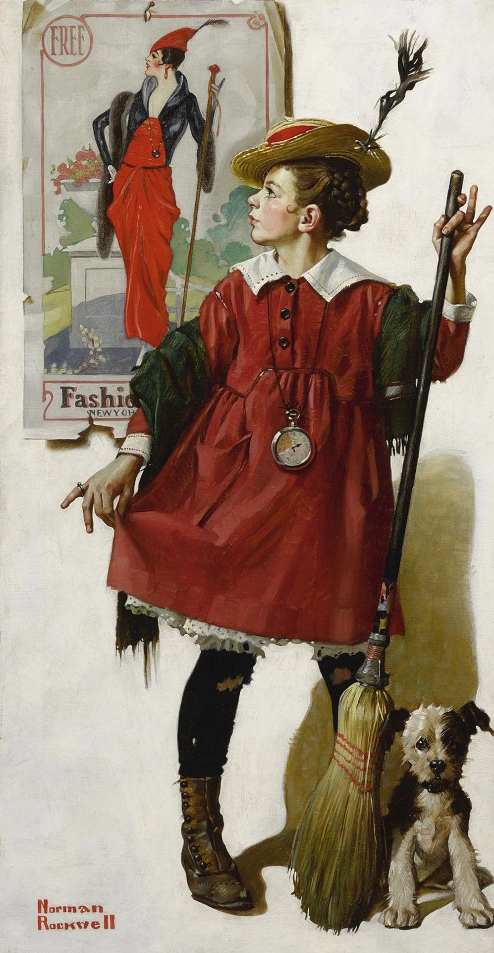 The Little Model by Norman Rockwell
