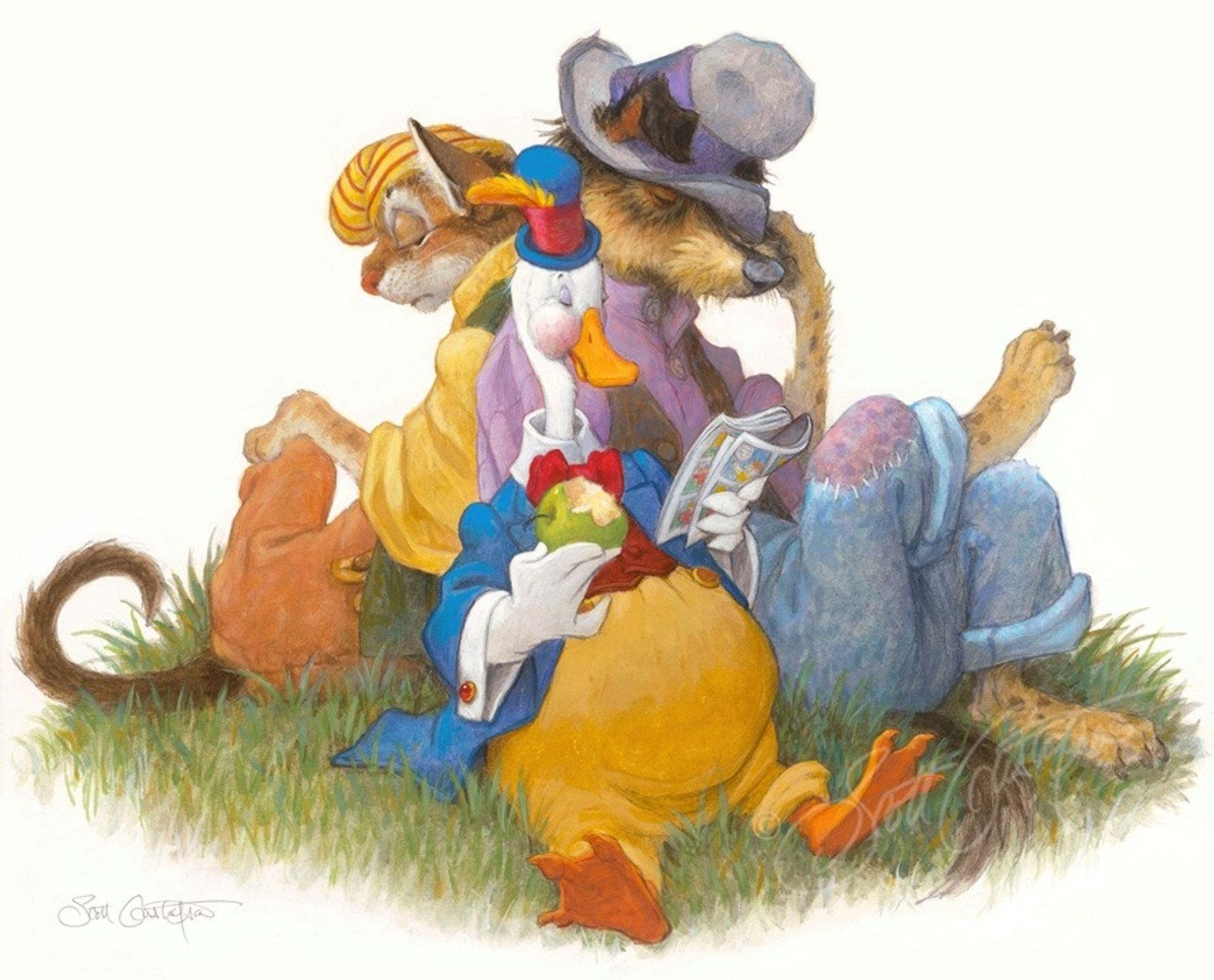 Dog, Cat and Duck by Scott Gustafson