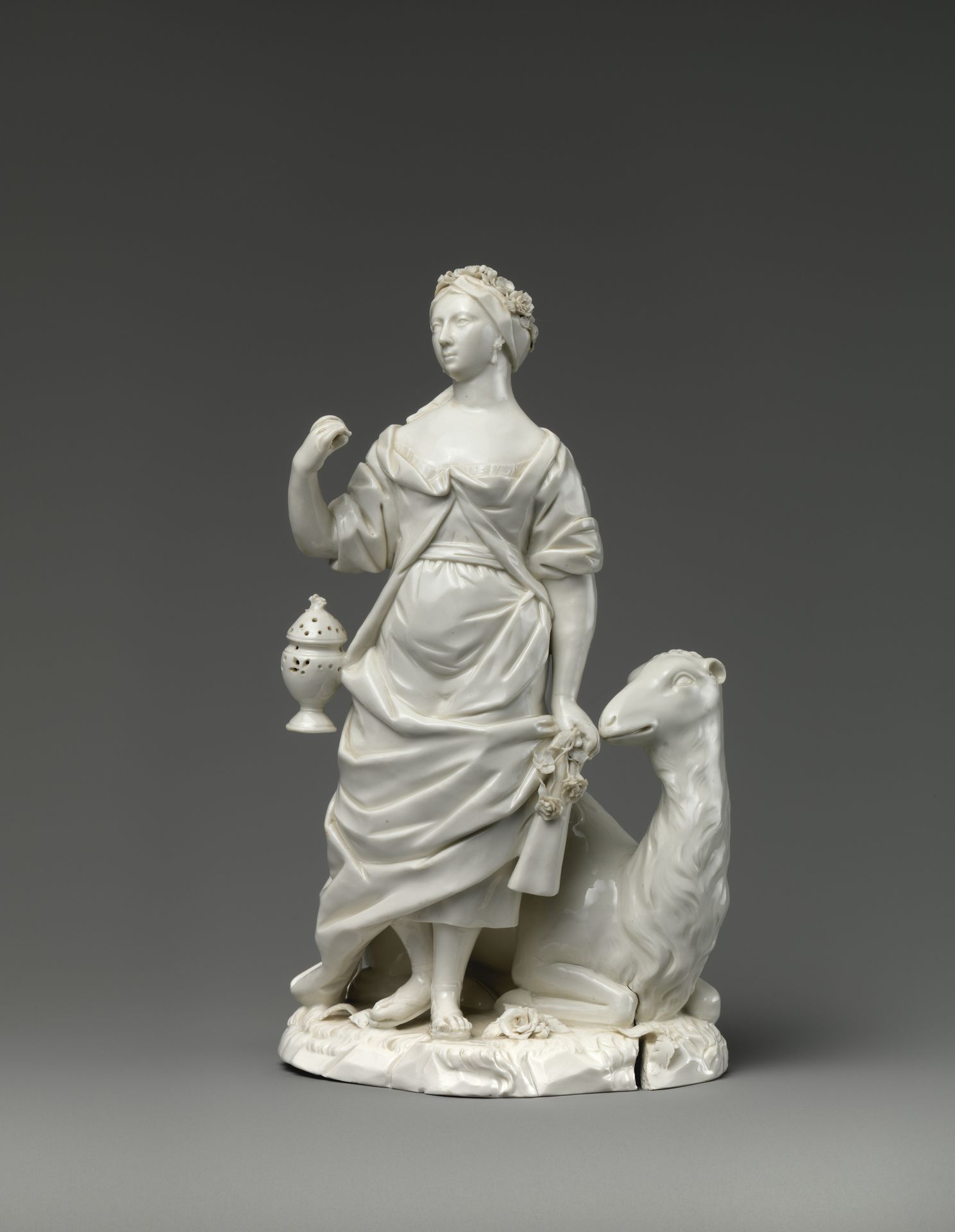 Asia, from Allegories of the Four Continents by Fulda Pottery and Porcelain Manufactory