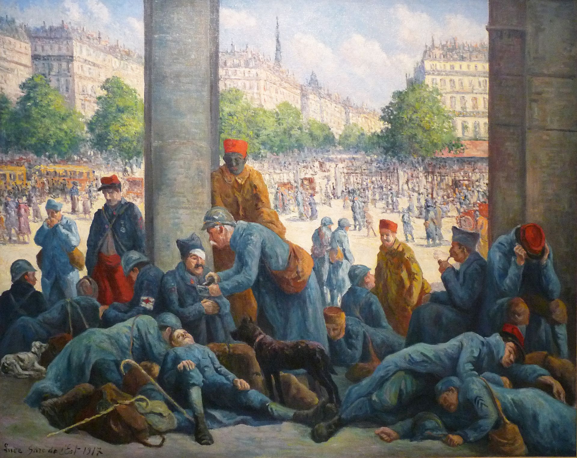 La Gare De L'est by Maximilien Luce