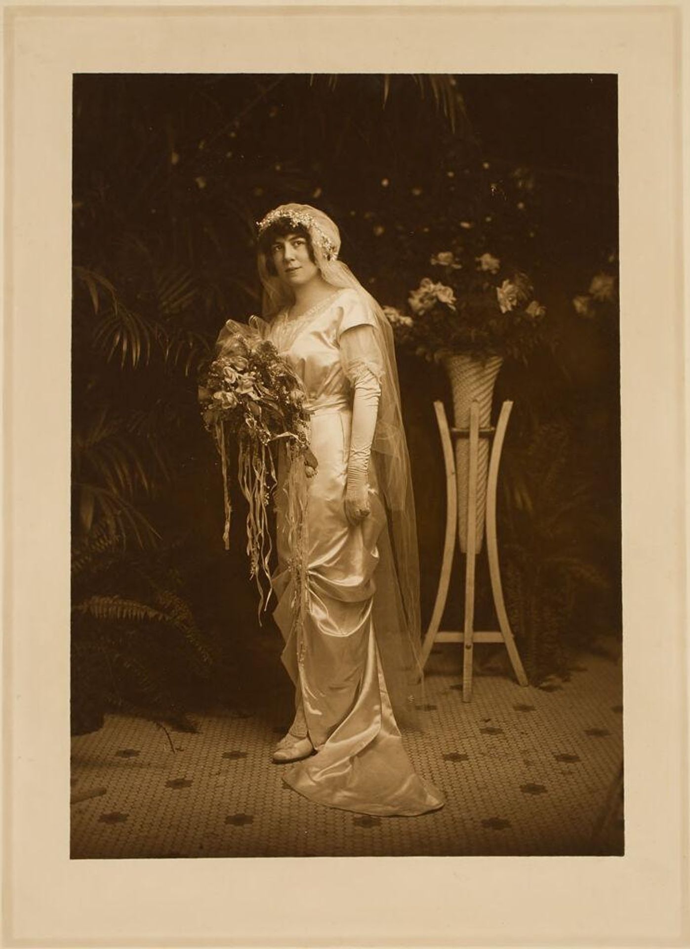Untitled (Aimee Goldstone Schweig, bridal portrait) by Martin Schweig