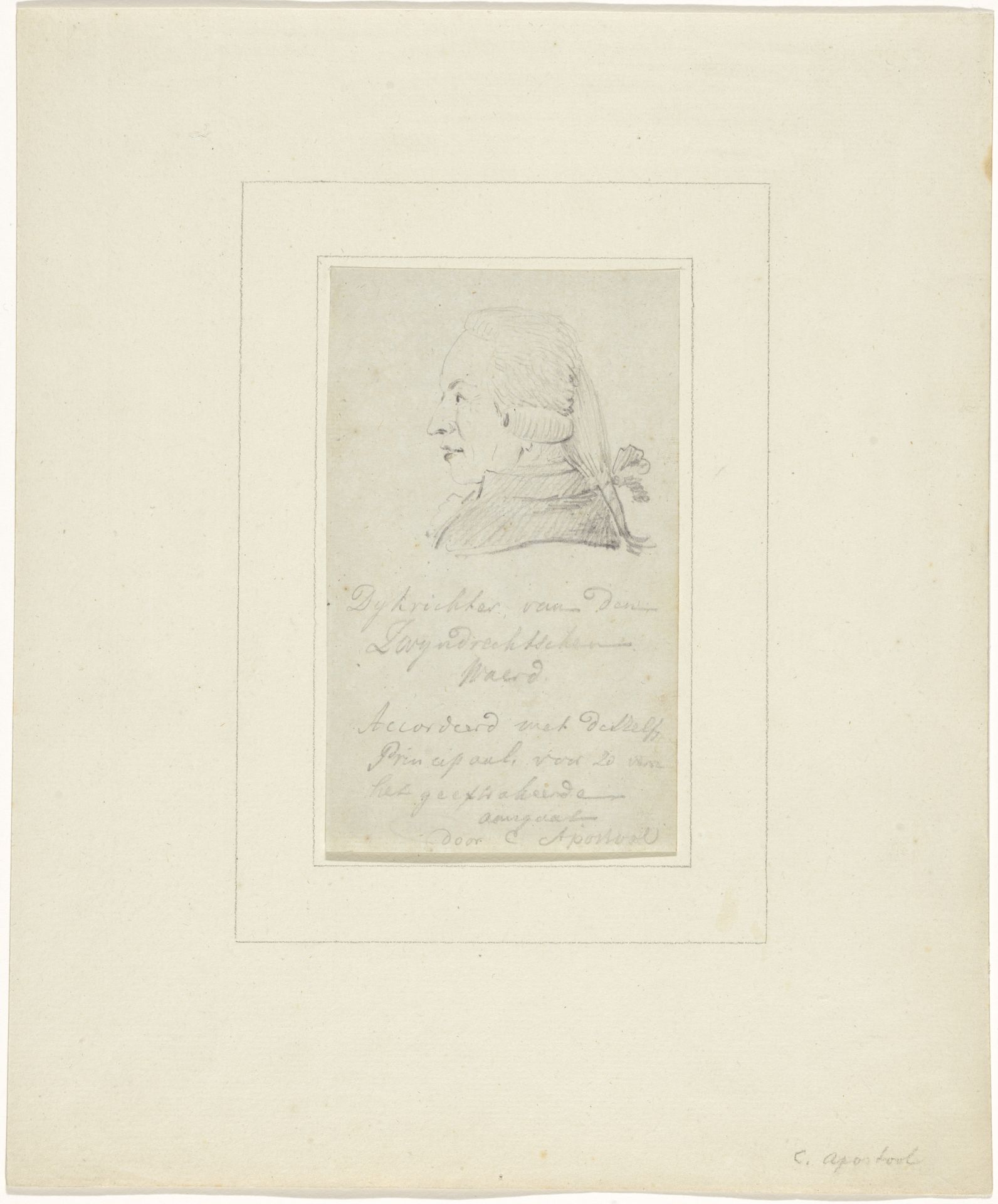Dijkrichter van de Zwyndrechtse waard by Cornelis Apostool