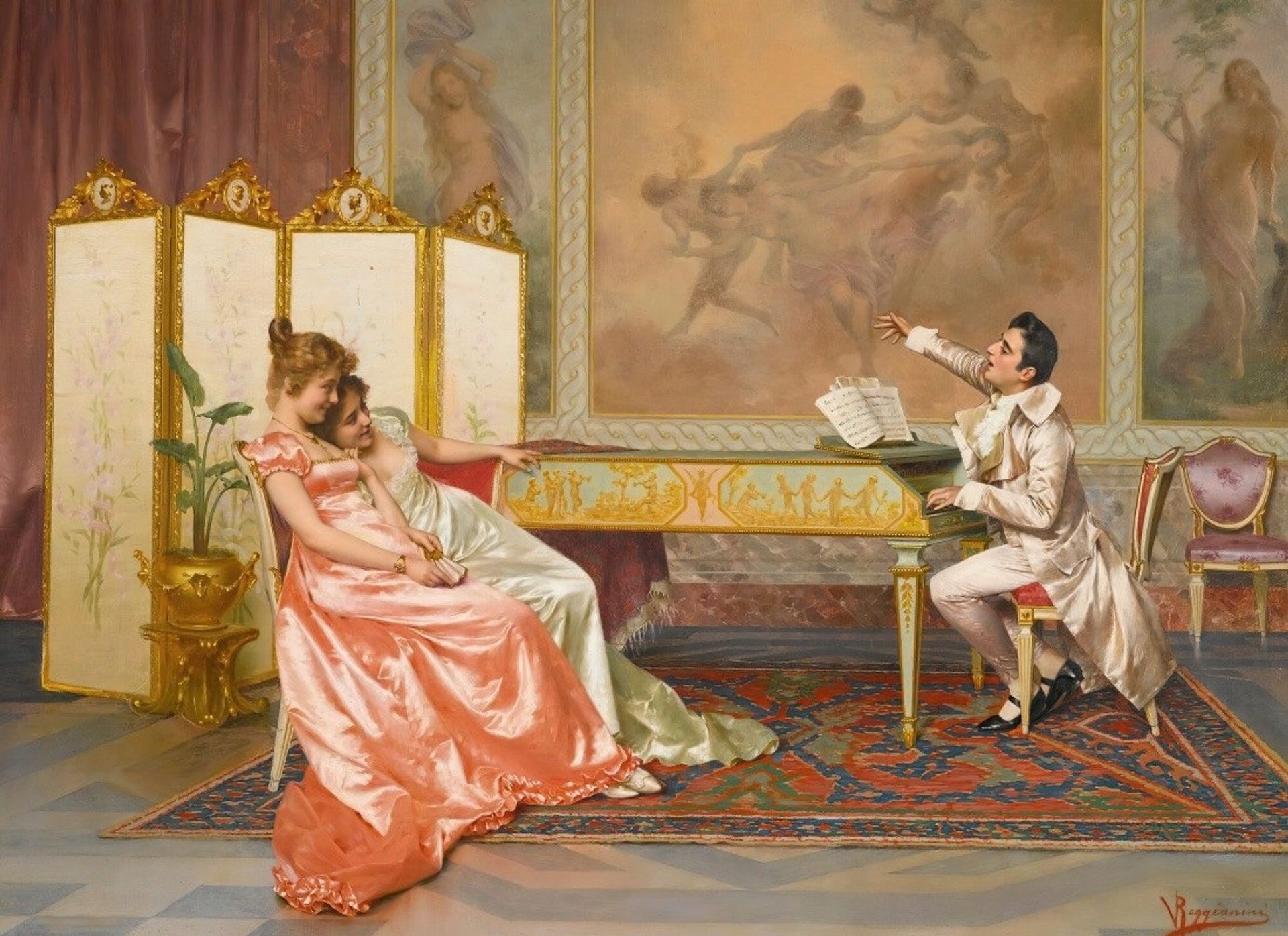 The Recital by Vittorio Reggianini