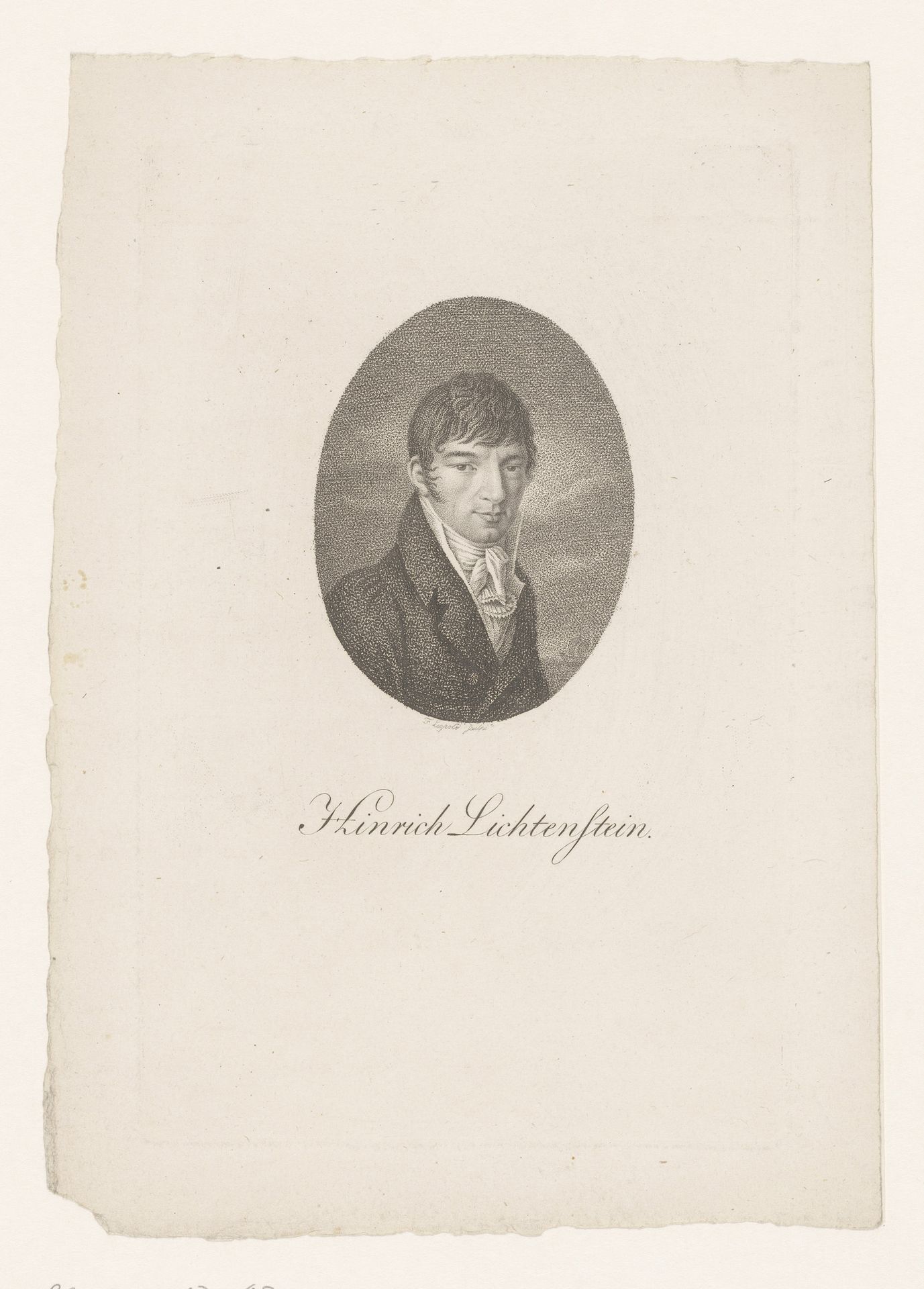 Portret van Martin Hinrich Lichtenstein by Franz Joseph Leopold
