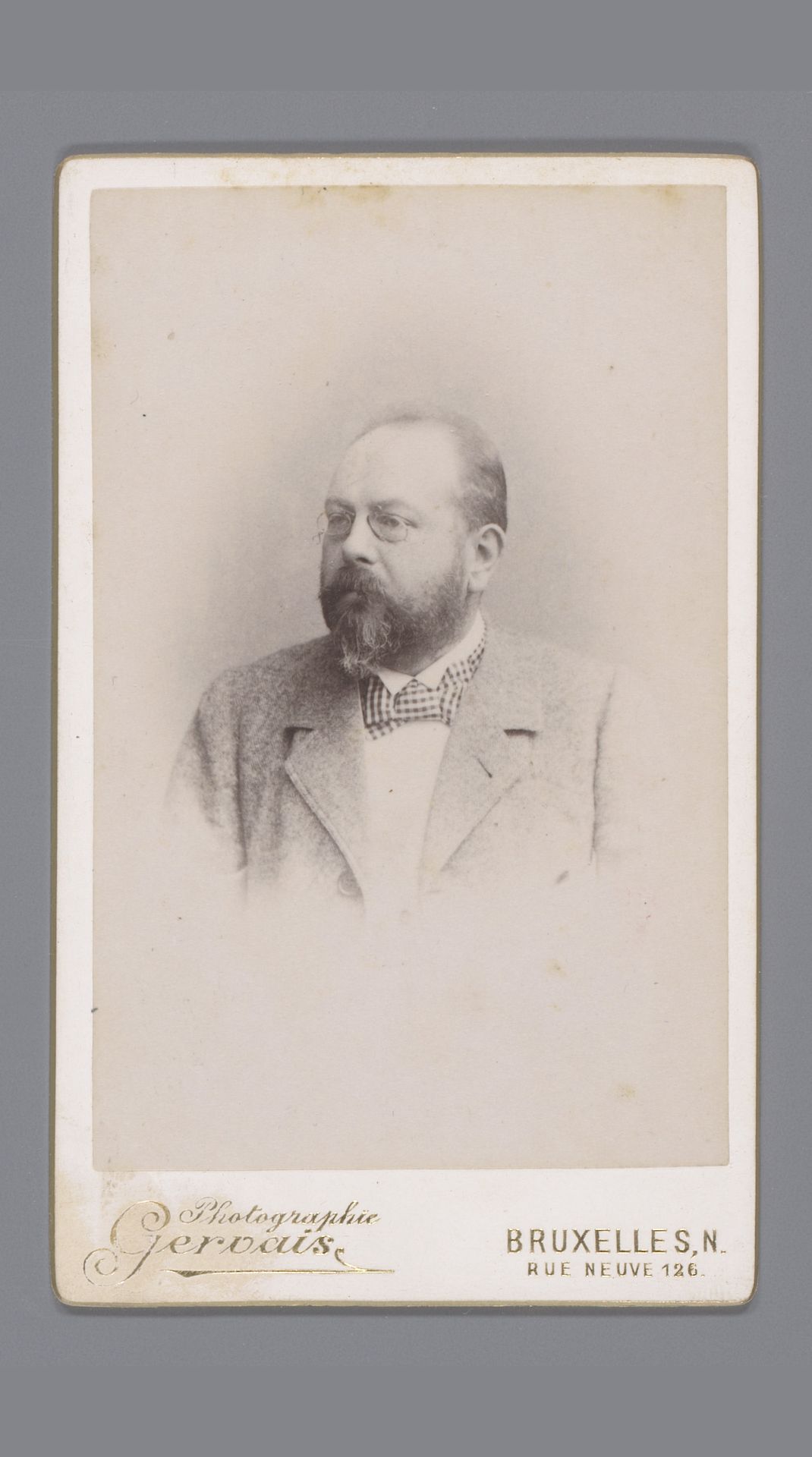 Portret van een onbekende man by Jules Gervais-Courtellemont