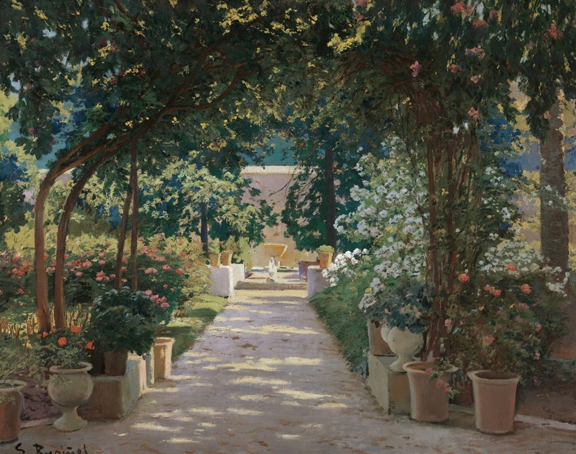 Pati De Játiva by Santiago Rusiñol