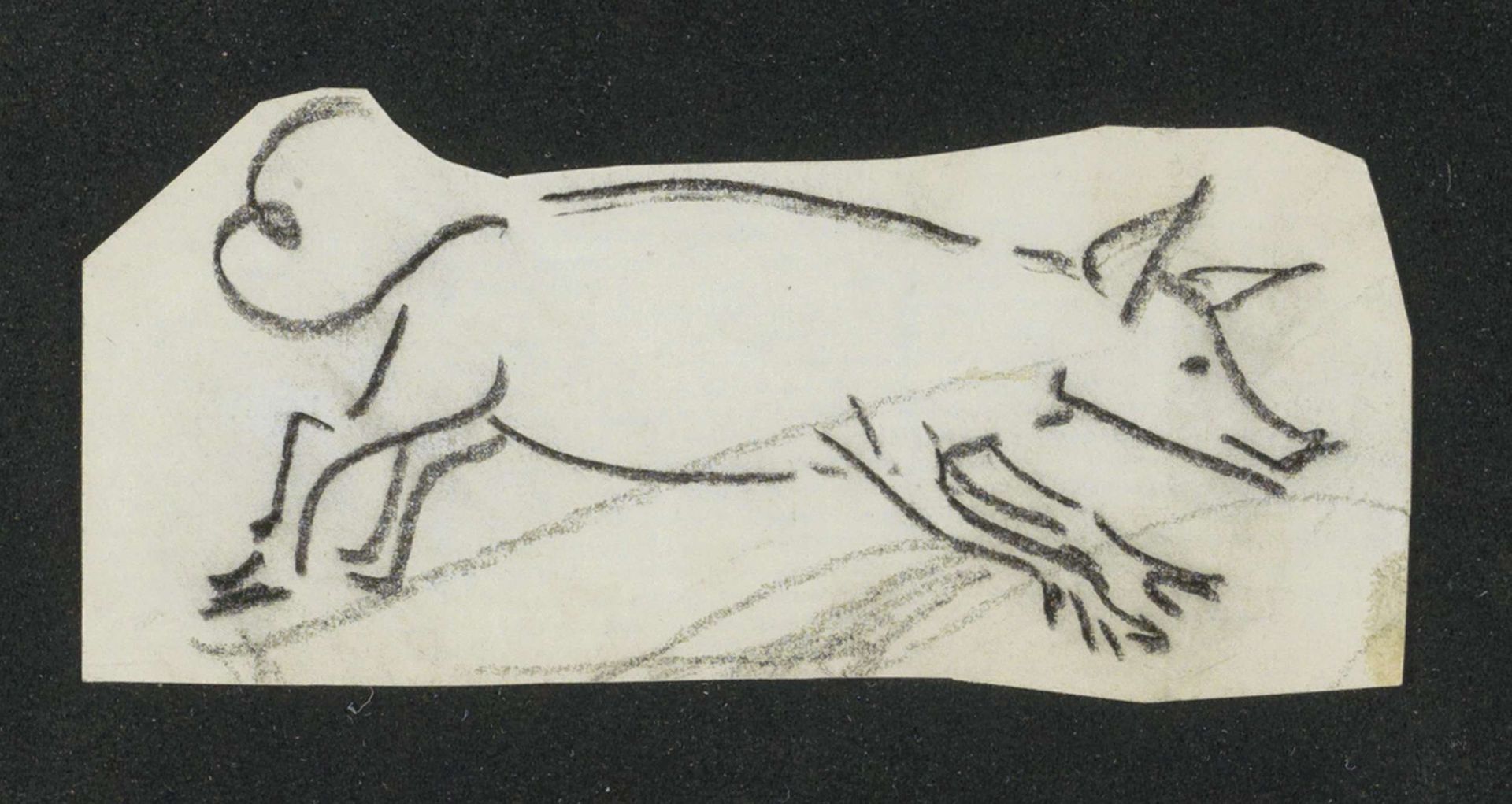 Rennend varken by Gerrit Willem Dijsselhof