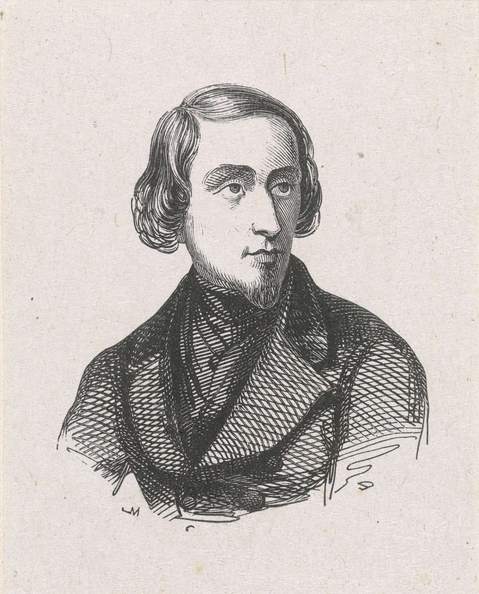 Portret van Simon van den Berg by Monogrammist M (Duitsland)