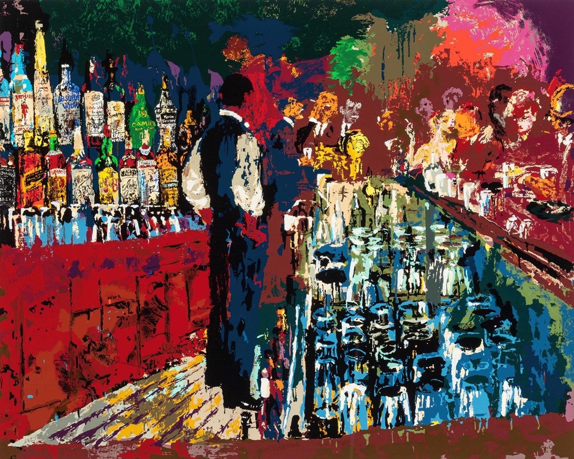 Bar Scene by LeRoy Neiman