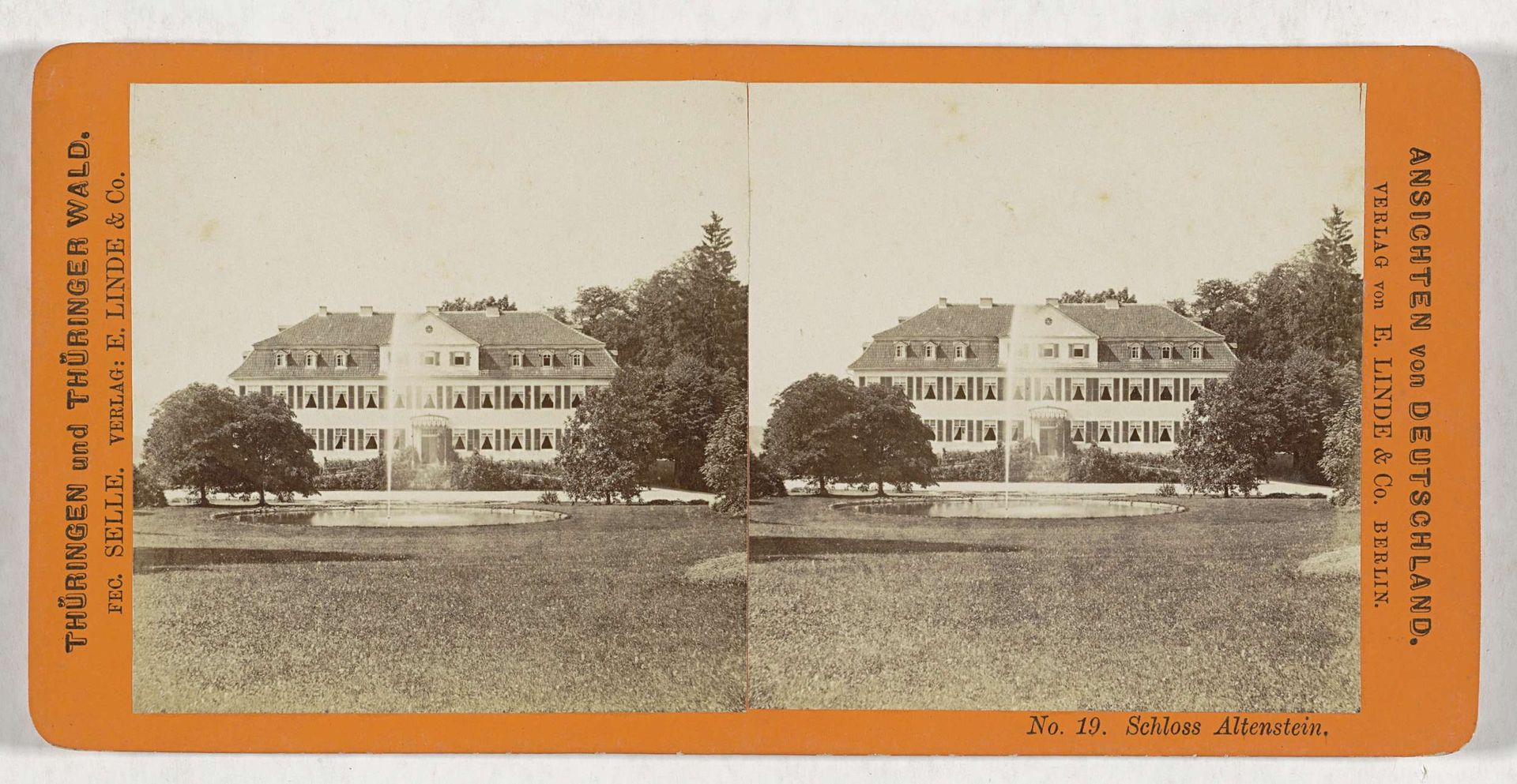 Landhuis Altenstein, nabij Bad Liebenstein by Hermann Selle