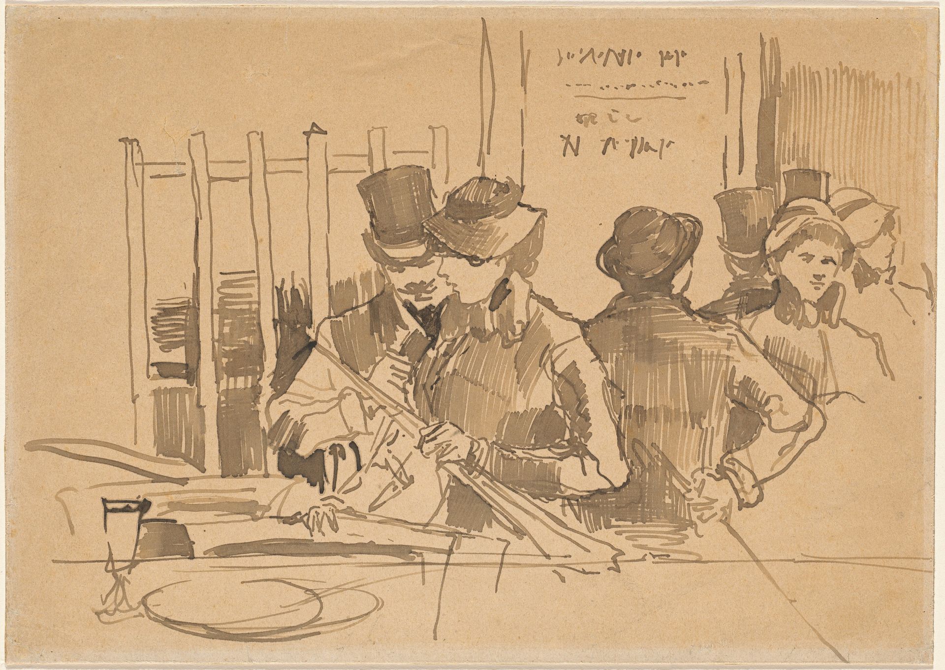 The Railway Restaurant by Edouard Manet