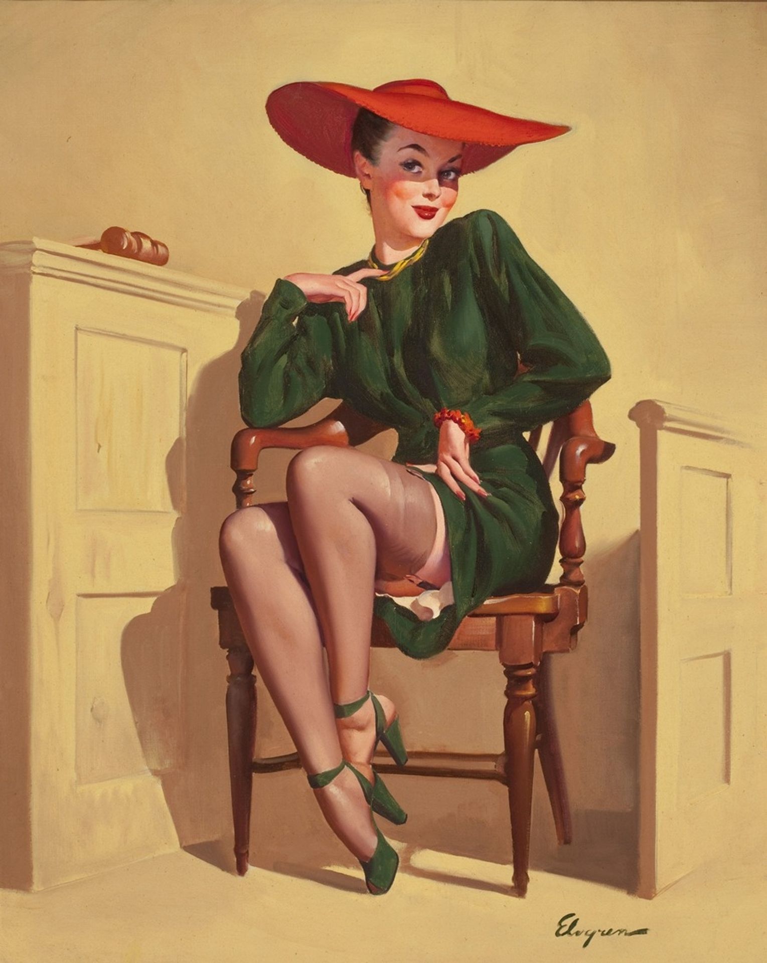 The Verdict Was Wow! by Gil Elvgren