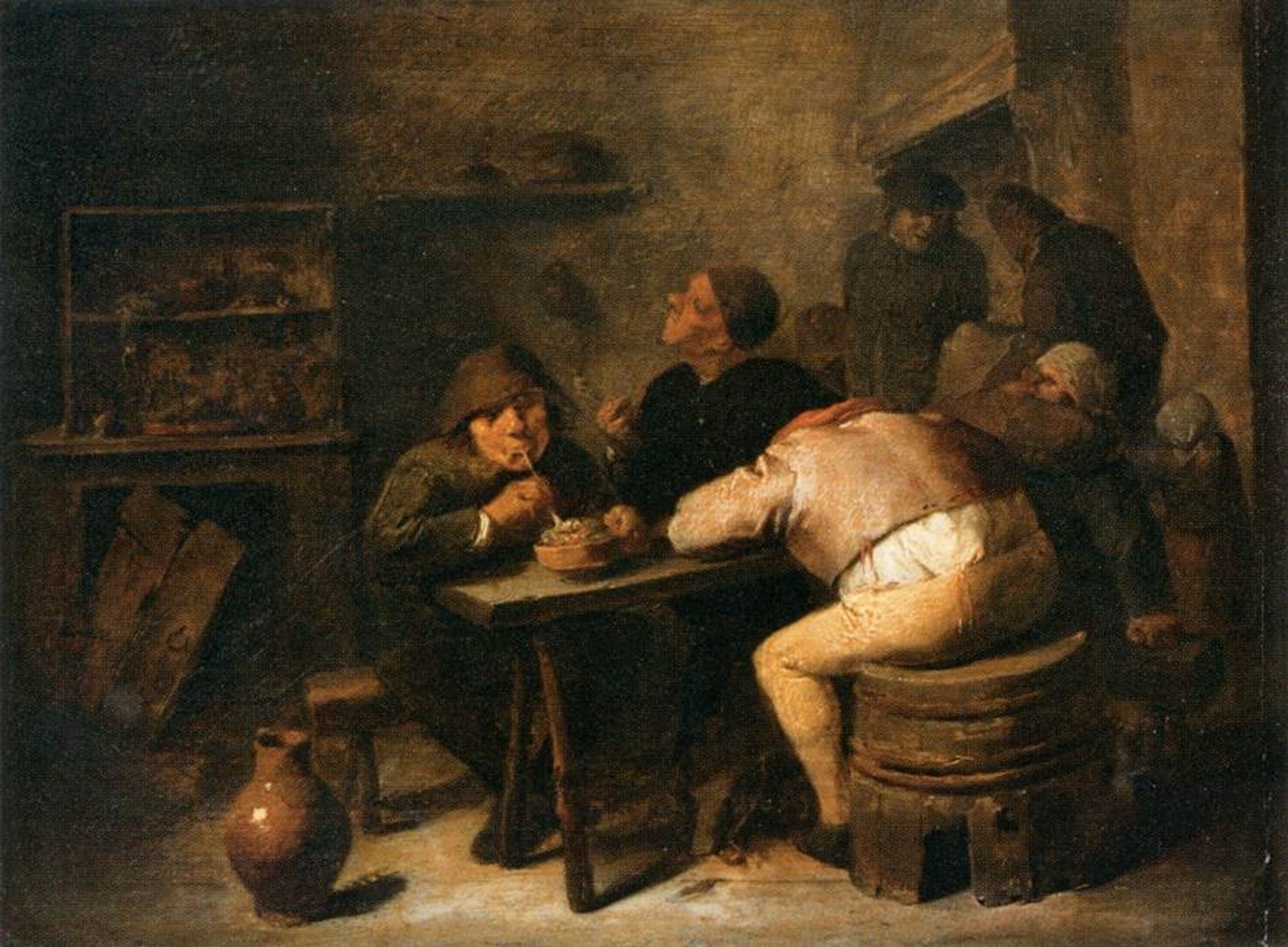 Interior with Smokers by Adriaen Brouwer