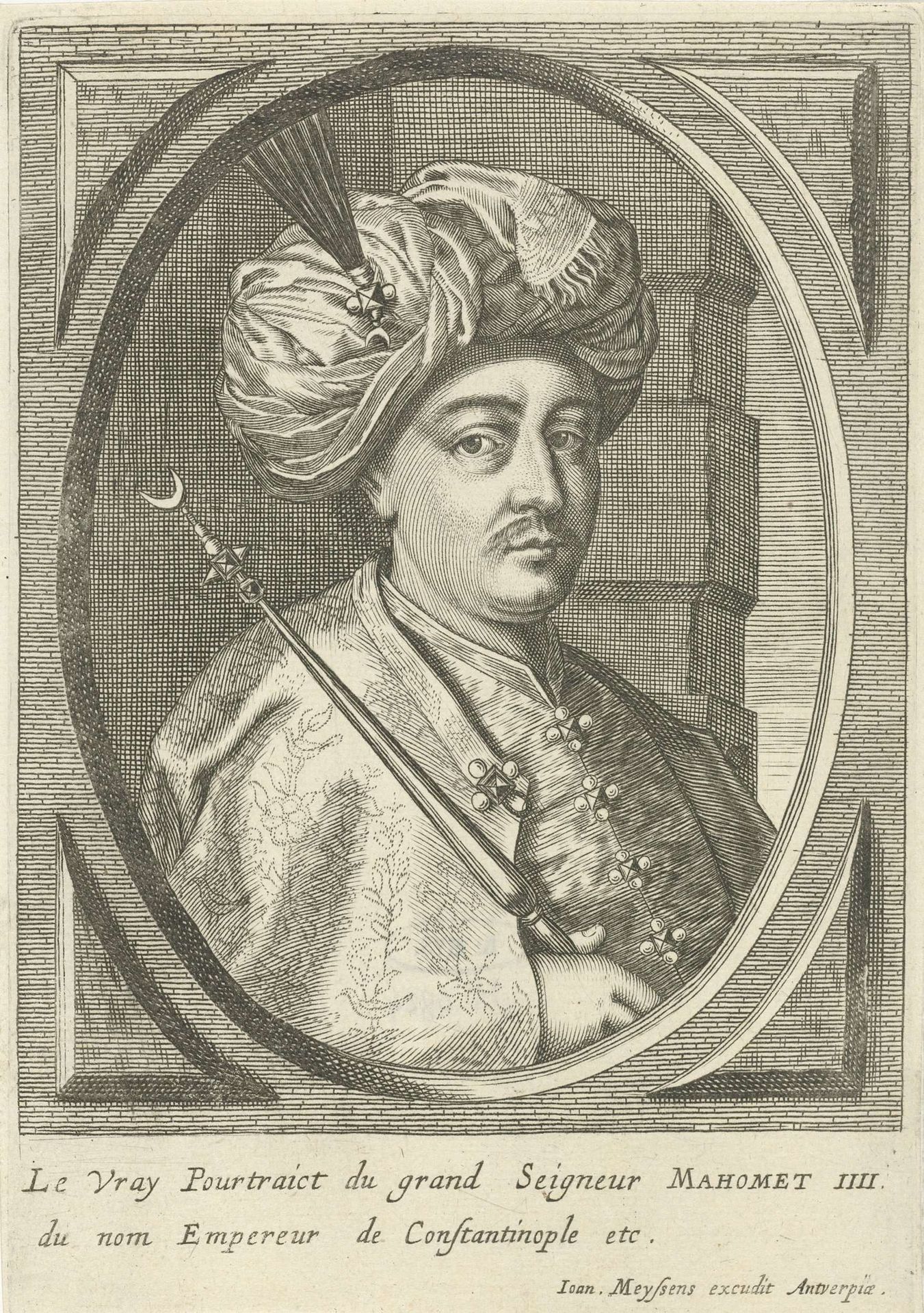 Portret van sultan Mehmet IV van het Ottomaanse Rijk by Joannes Meyssens