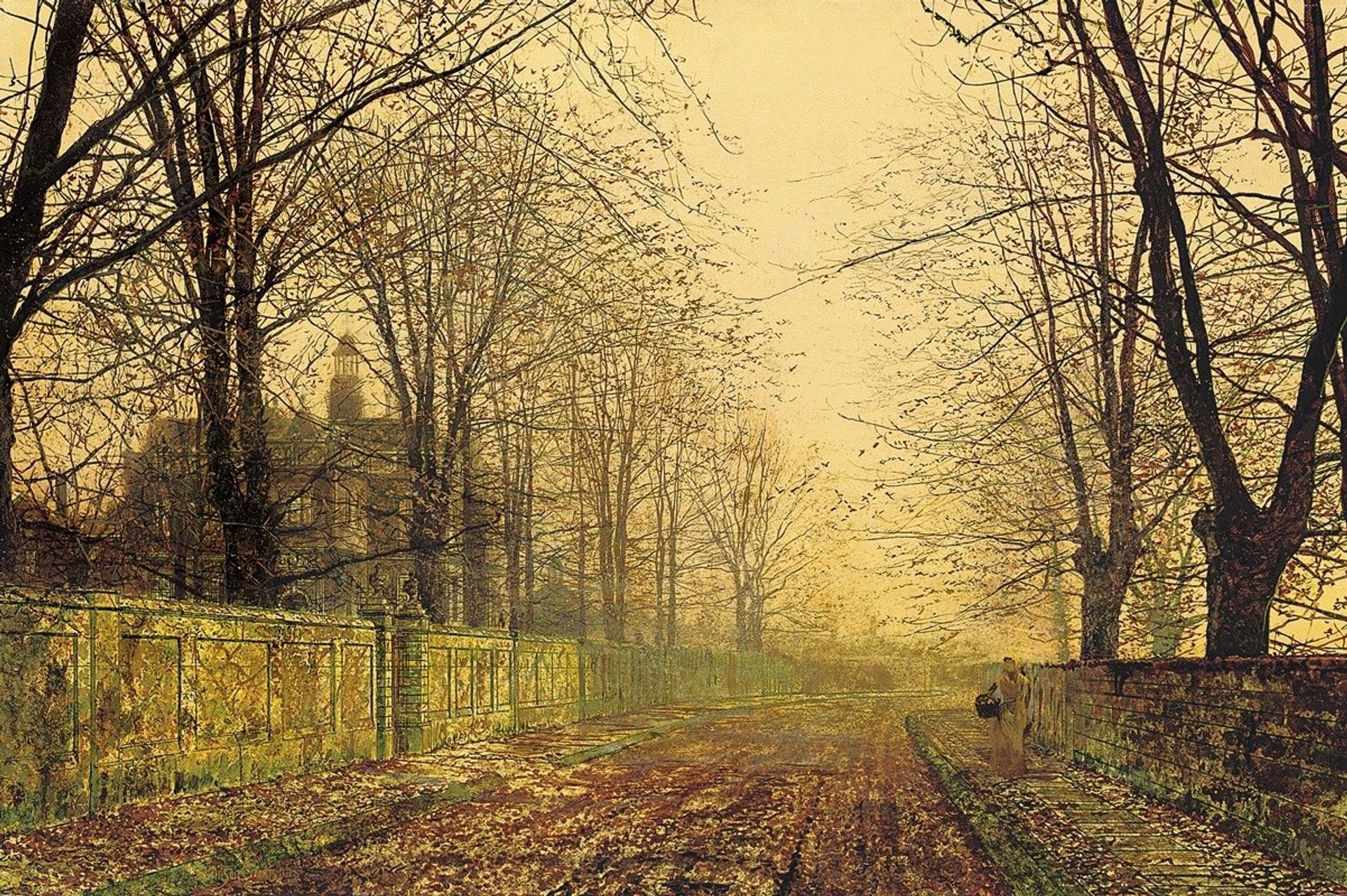 The Sere and Yellow Leaf by John Atkinson Grimshaw