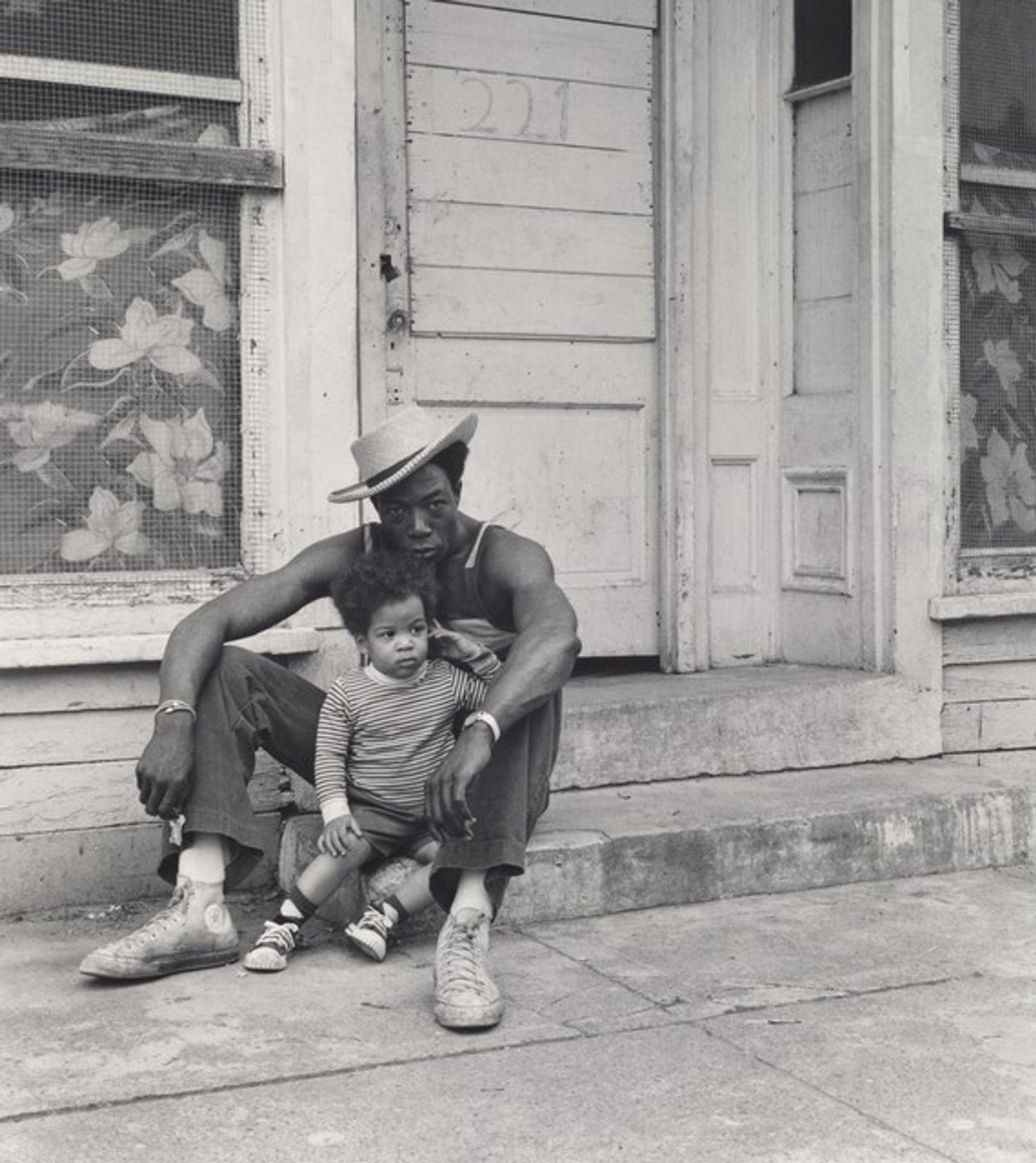 Jimmy Webster with his Father, Verne (Lower West Side series) by Milton Rogovin