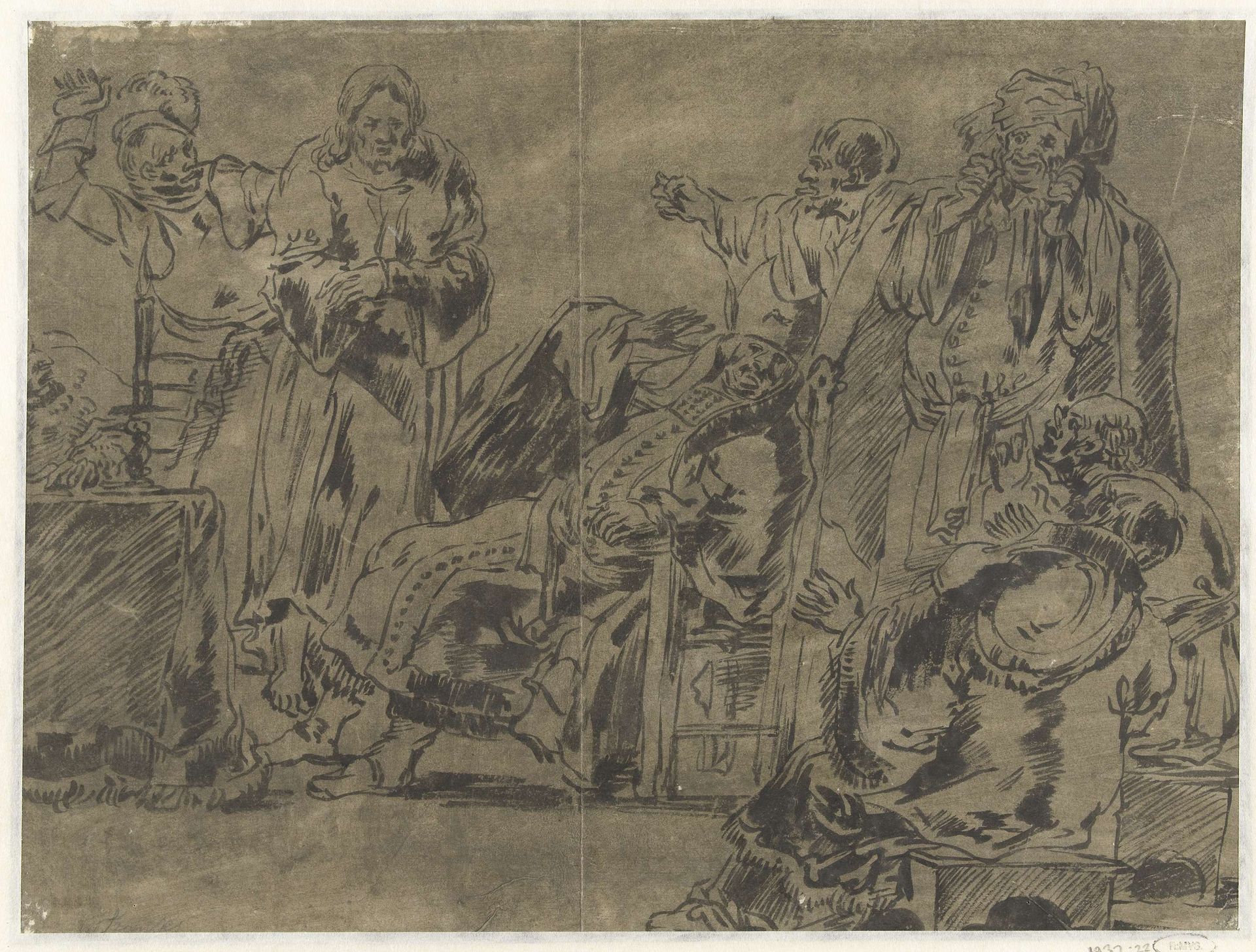 Christus voor de Hogepriester by Leonaert Bramer