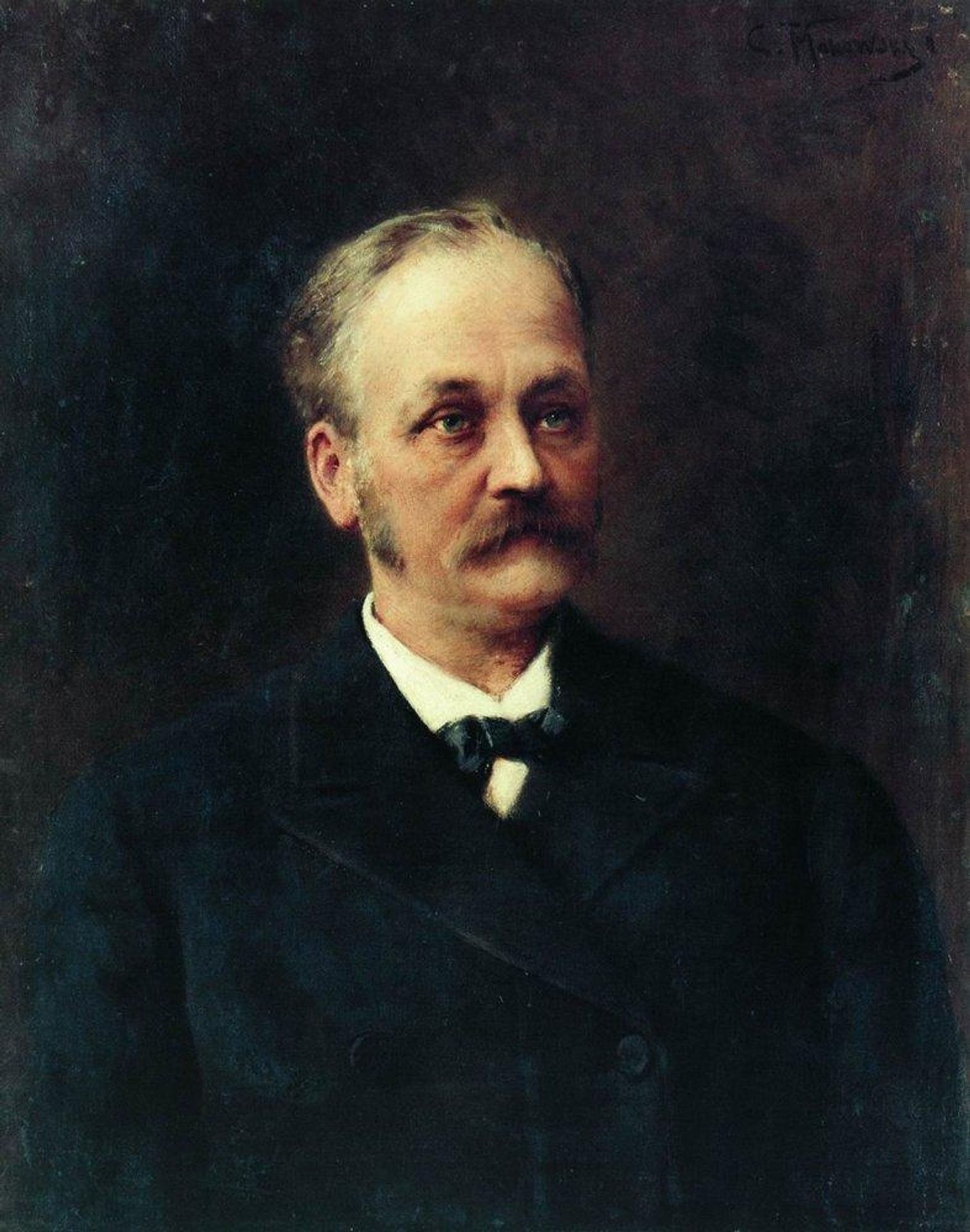 Male Portrait by Konstantin Egorovich Makovsky