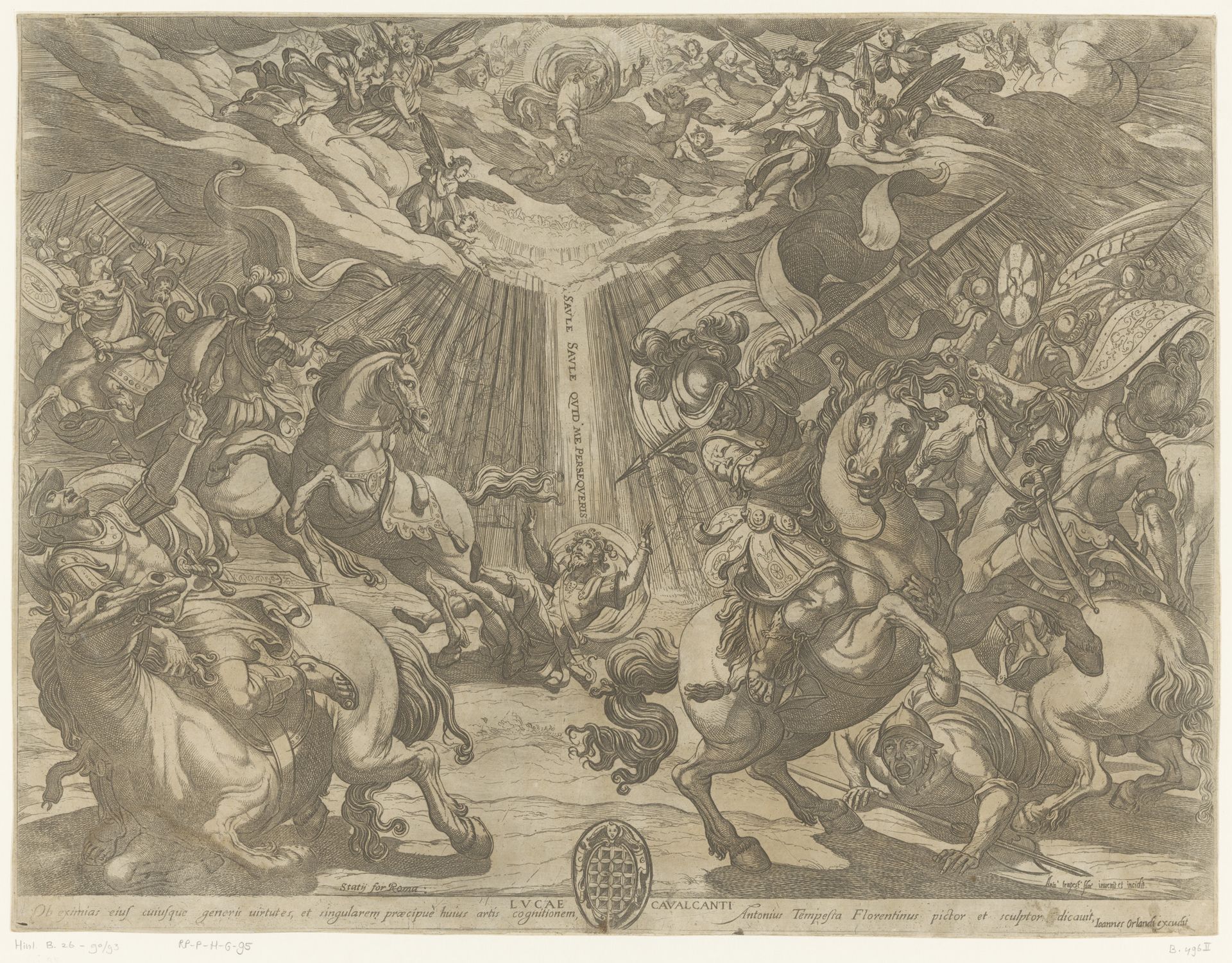 De bekering van Paulus by Antonio Tempesta