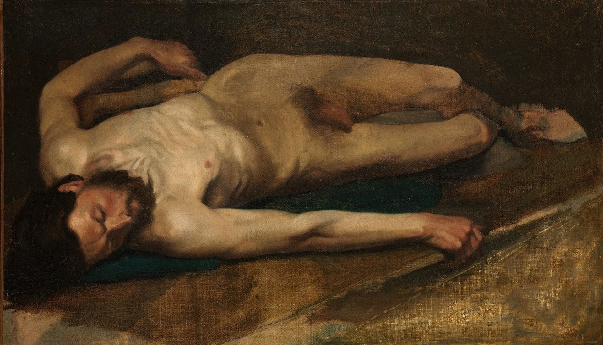 Male Nude by Edgar Degas