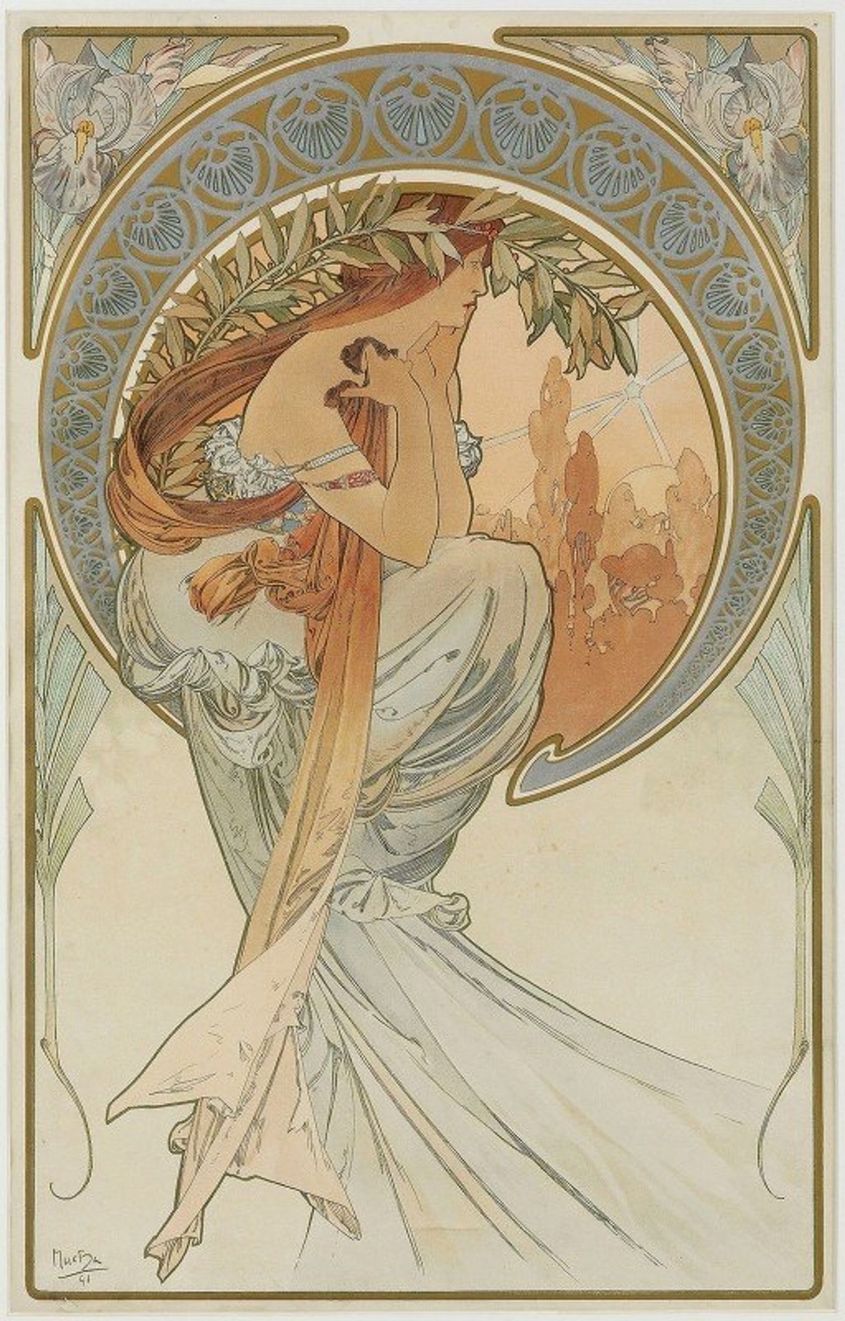 The Arts 4 by Alphonse Mucha