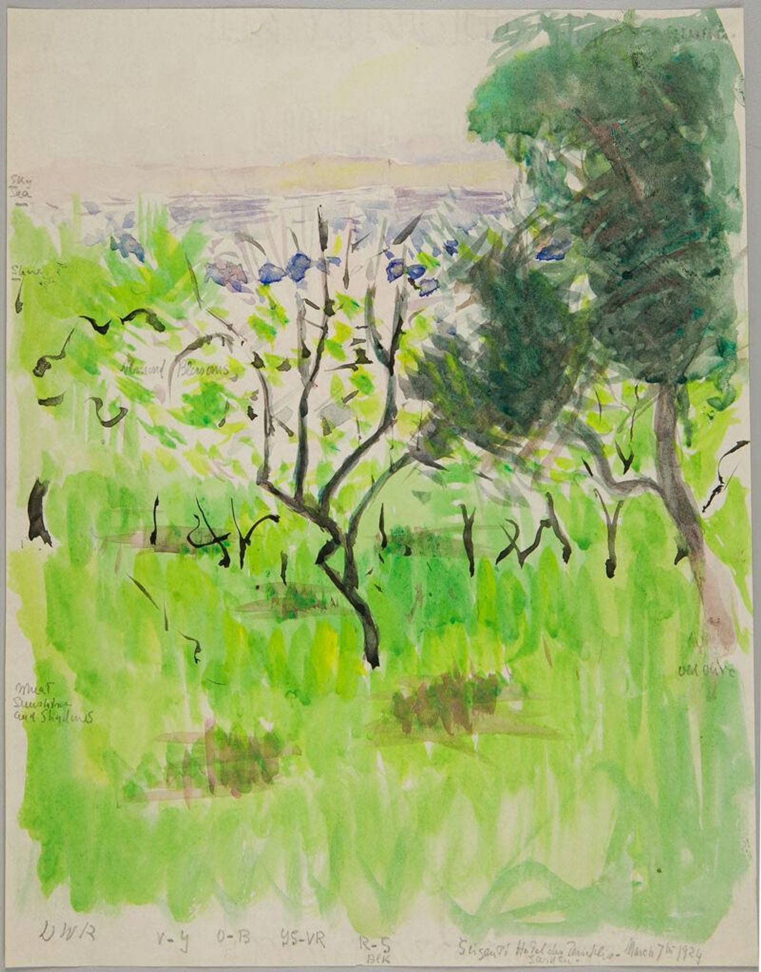 Garden, Hotel des Temples, Girgenti, Italy by Denman Waldo Ross
