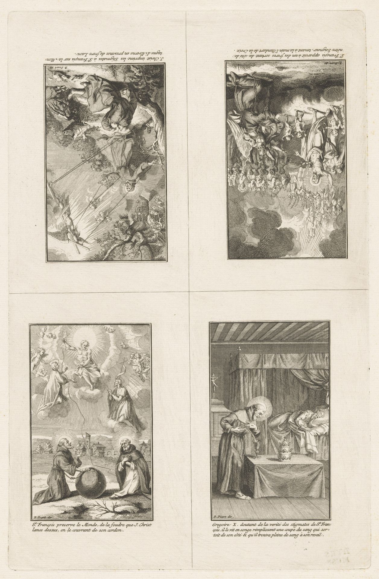 Scènes uit het leven van Heilige Franciscus van Assisi by Bernard Picart