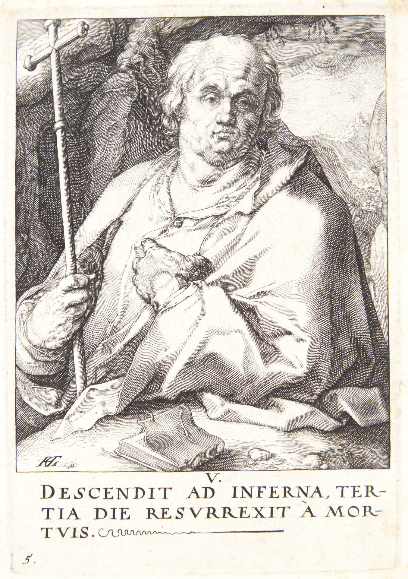 Apostlen Filip by Hendrick Goltzius