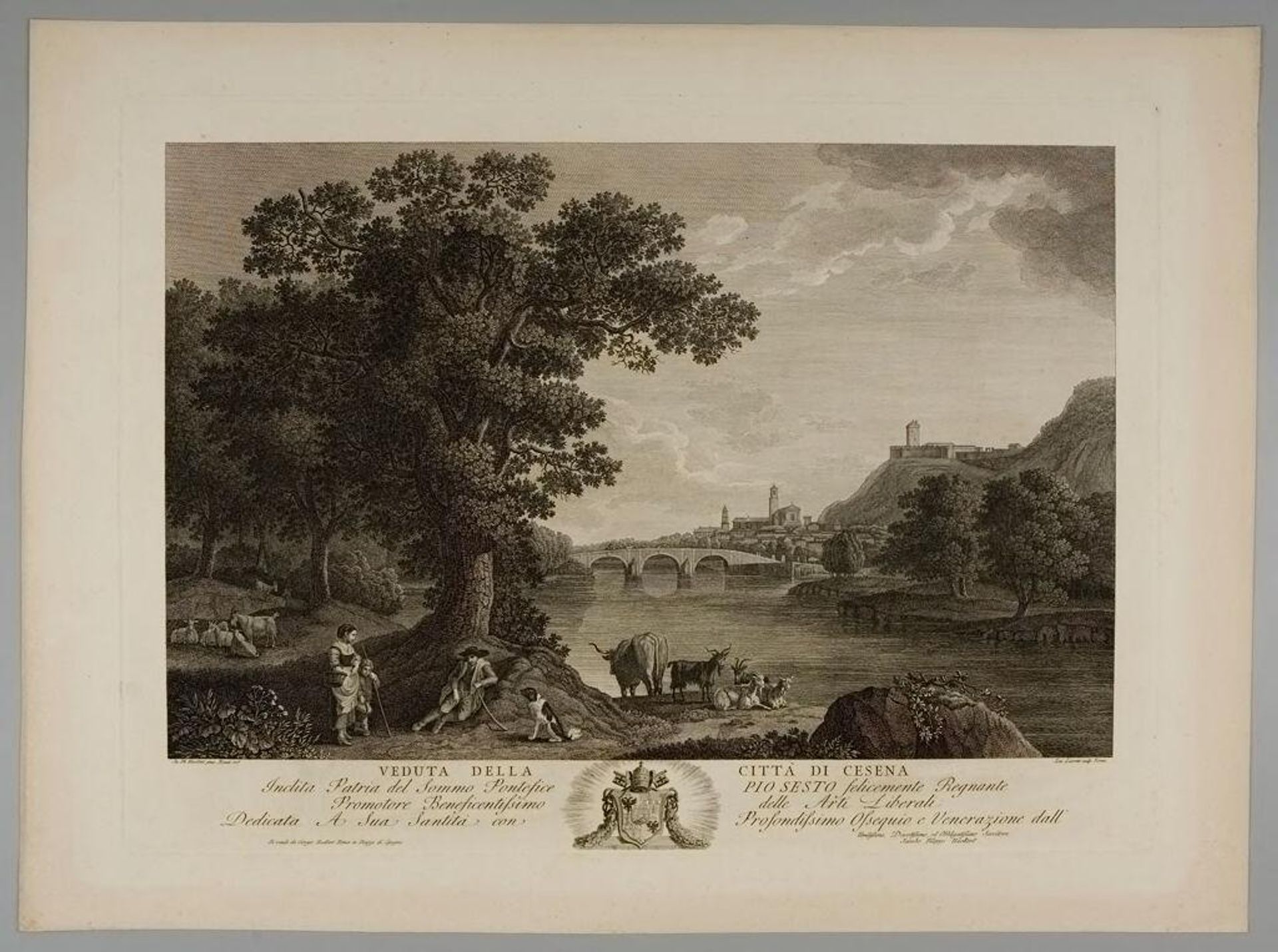 View of the Town of Cesena by Isaac Jacob Lacroix