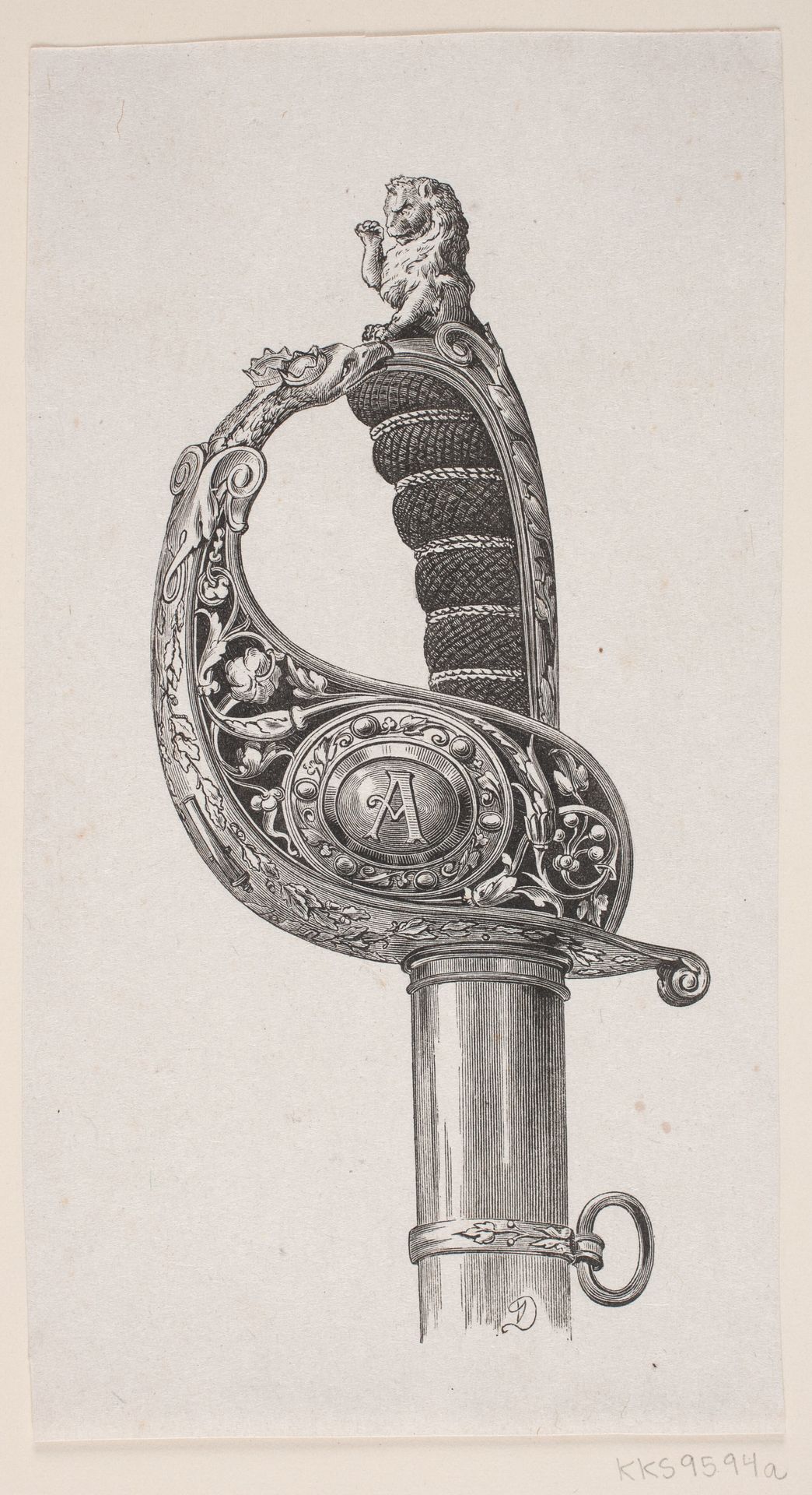 Fæsten på en pragtsabel by F. Hendriksen