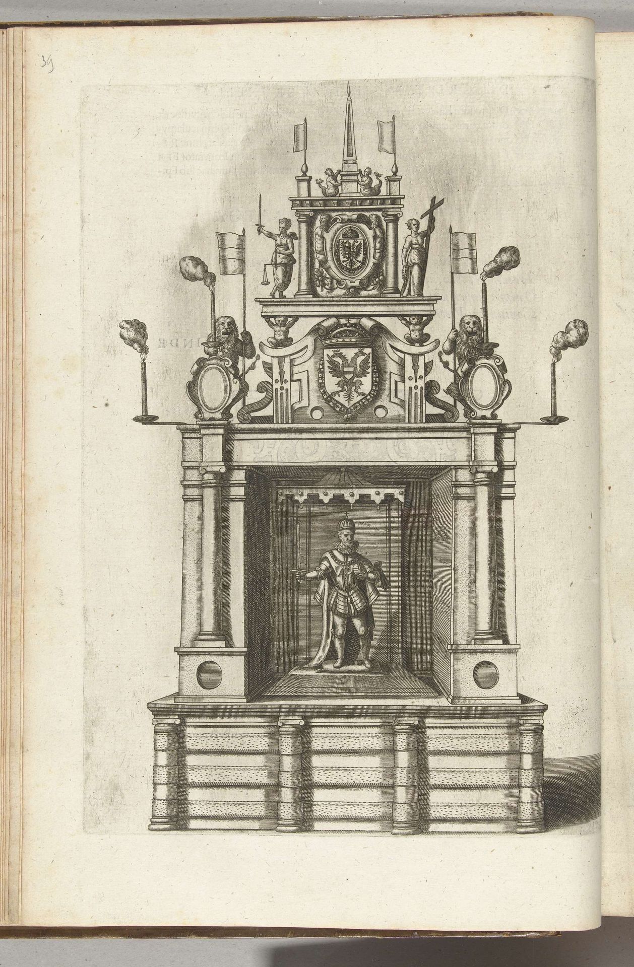 Toneel met keizer Ferdinand I, 1594 by Anonymous