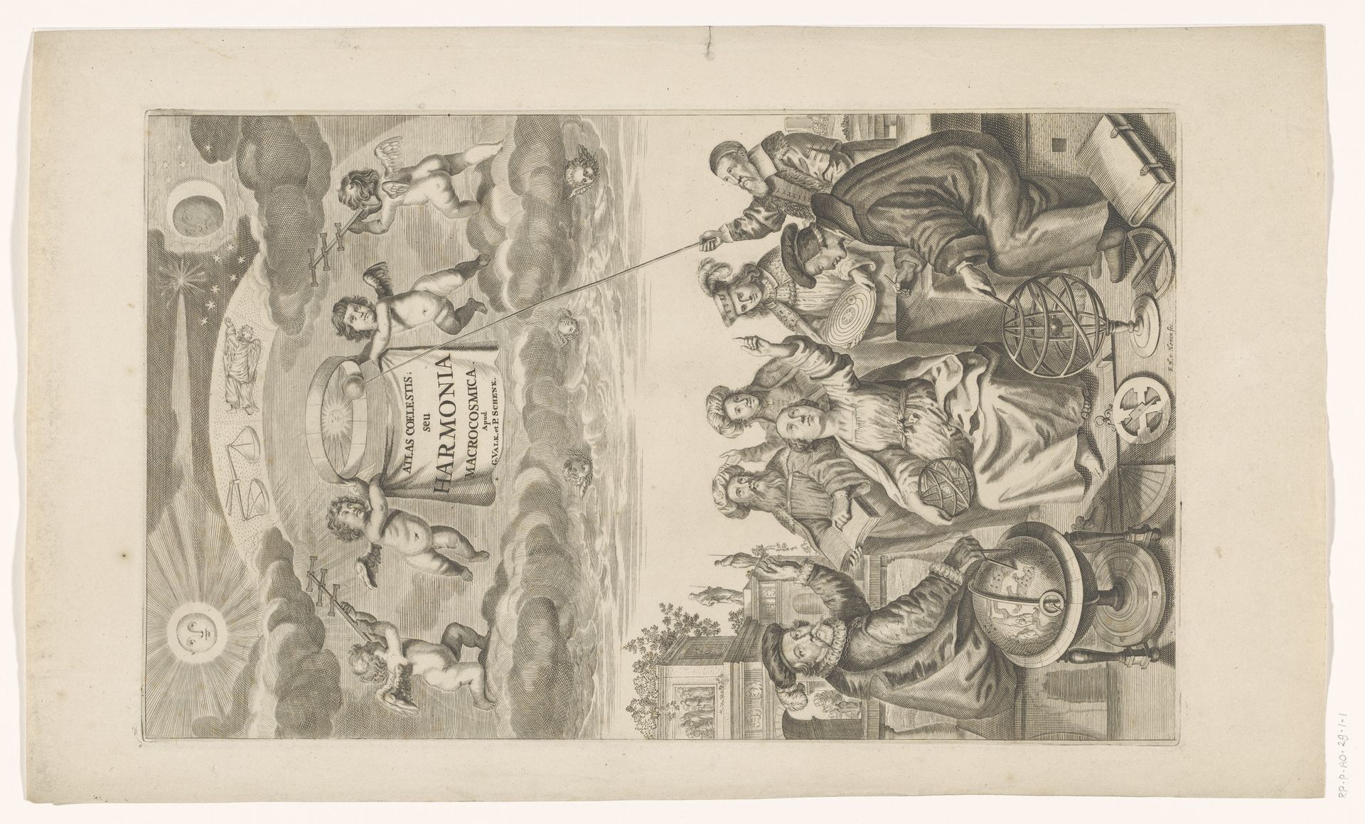 Titelprent voor: Andreas Cellarius, Harmonica Macrocosmica seu Atlas Universalis et Novus, 1708 by Frederick Hendrick van den Hove