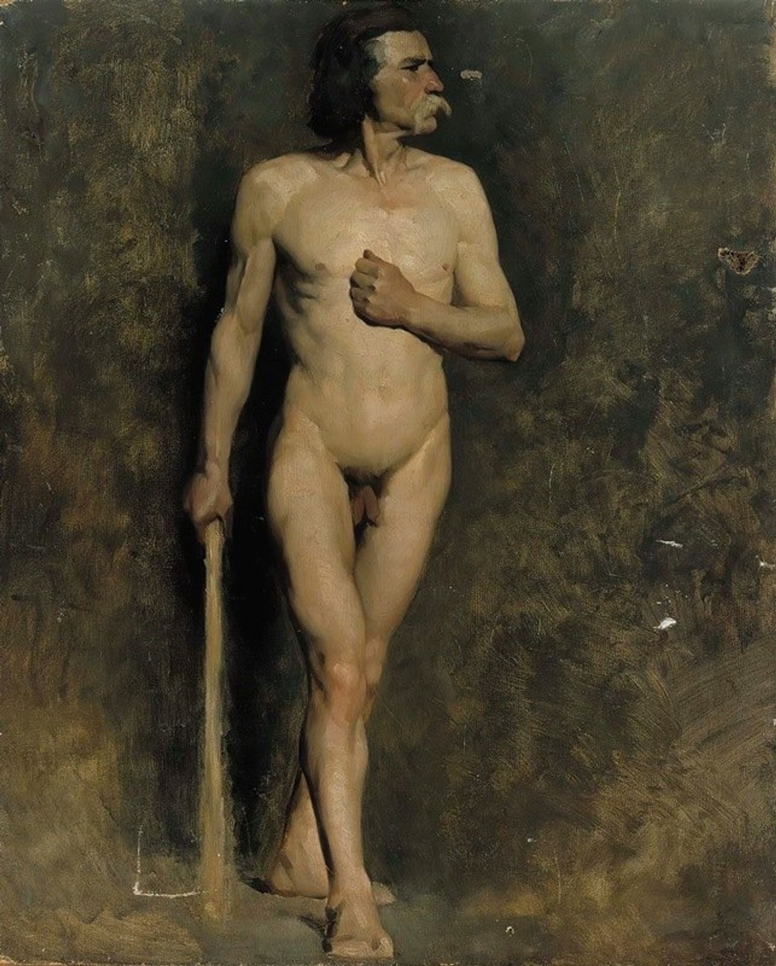 Male model by Albert Edelfelt