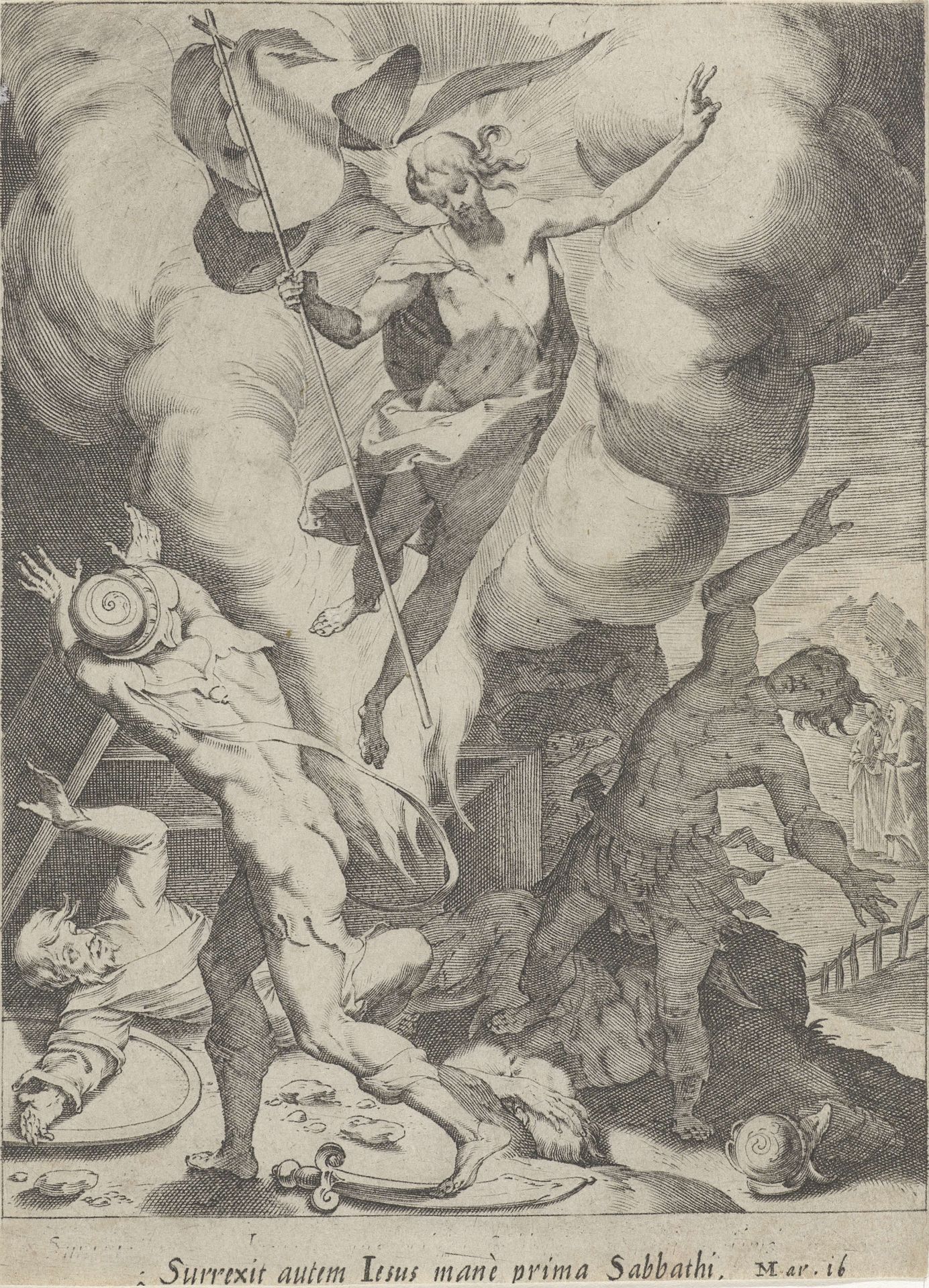 Opstanding van Christus by Pieter de Jode I