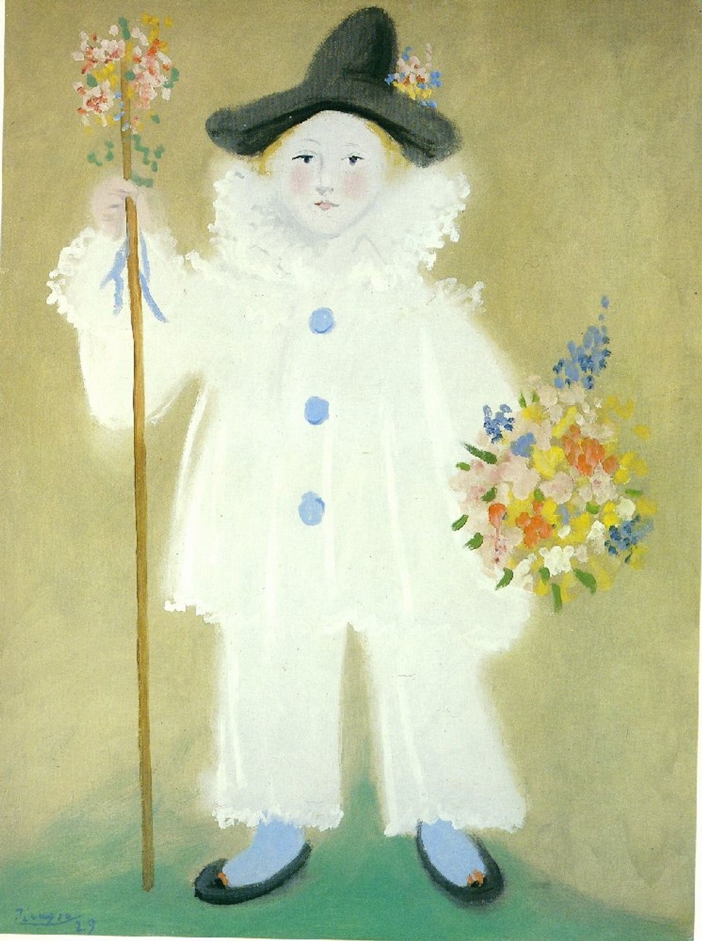 Portrait of Paulo as Pierrot by Pablo Picasso