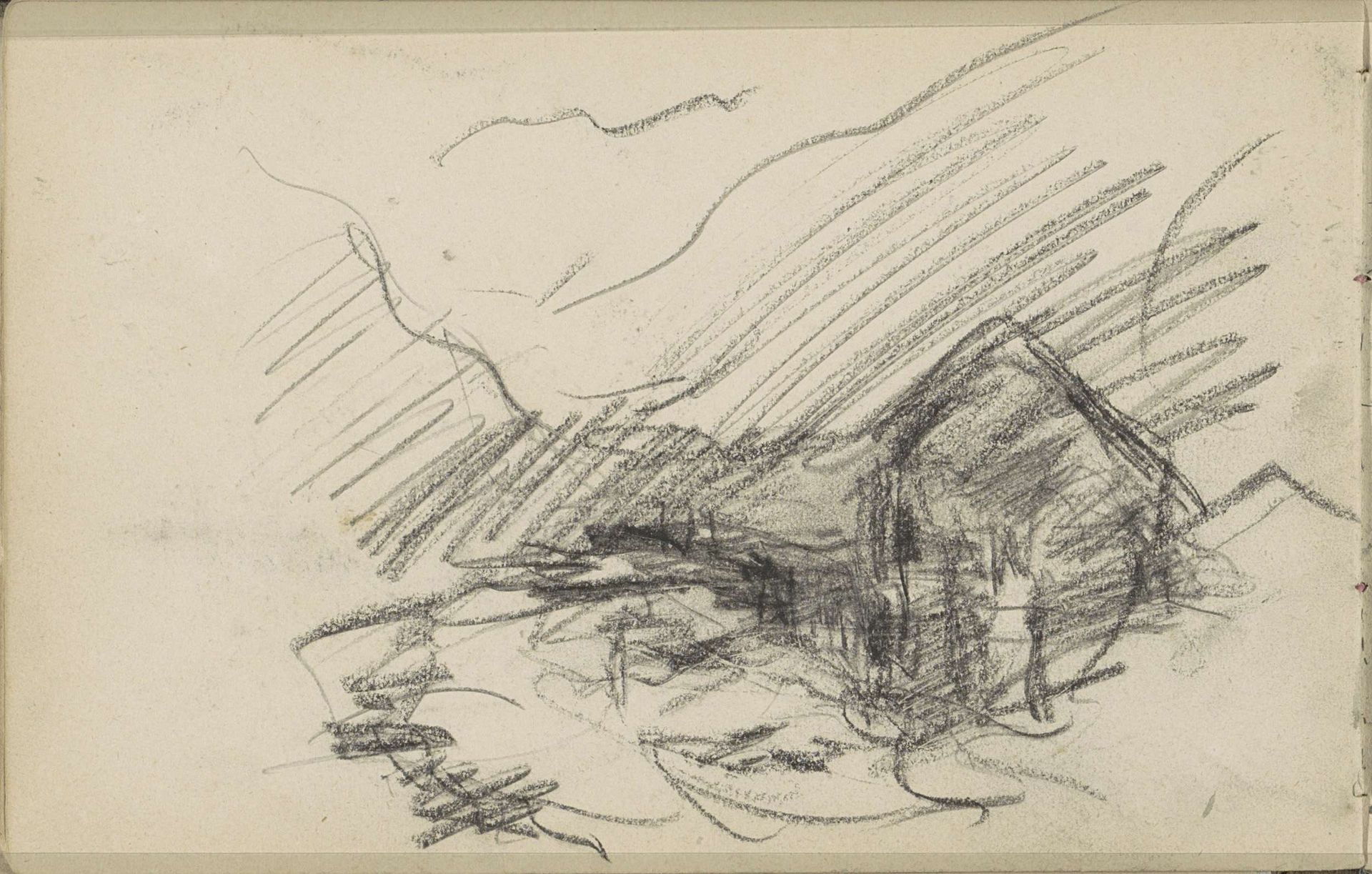 Landschap met bebouwing by Louis Apol