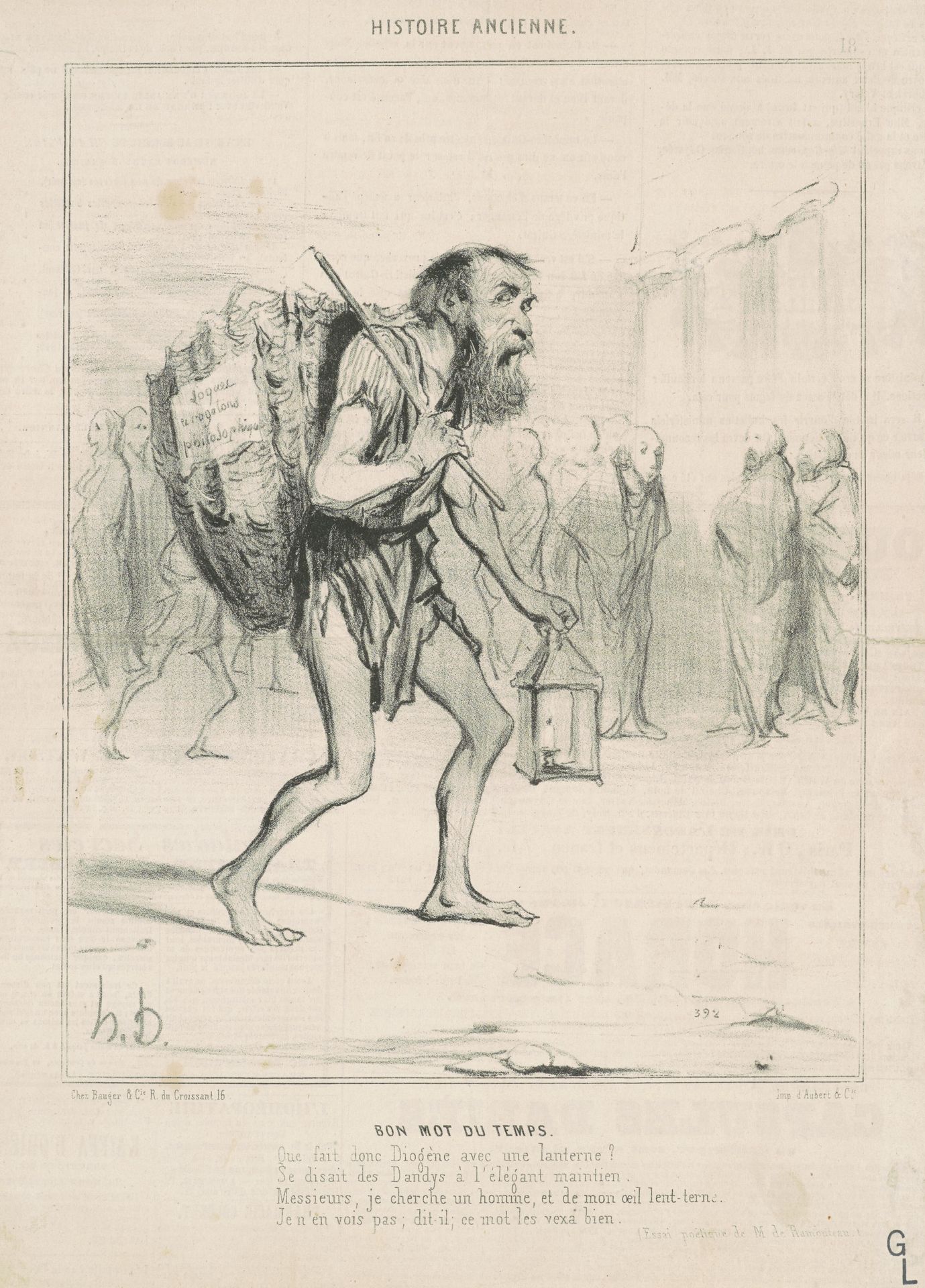 Bon mot du temps by Honoré Daumier