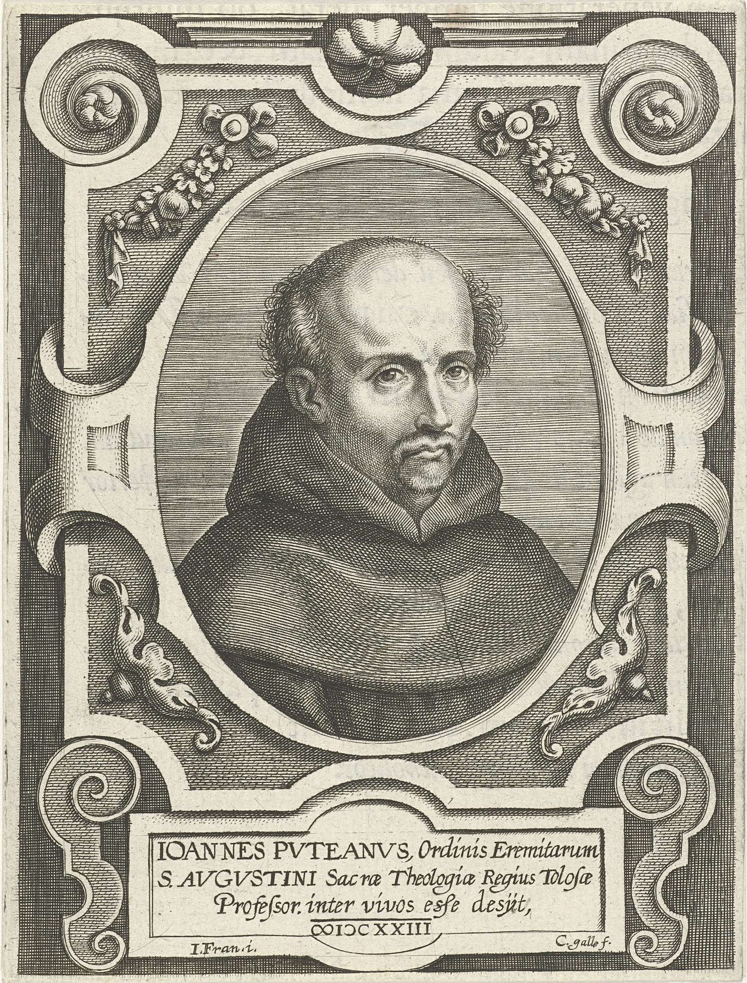 Portret van de Augustijn Joannes Puteanus by Cornelis Galle I