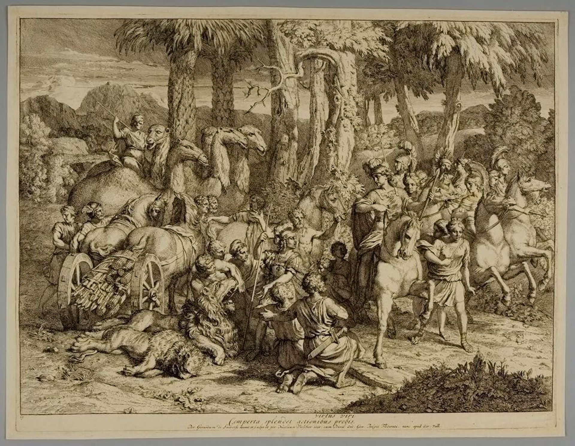 Expedition of the Amazons by GÃ©rard de Lairesse