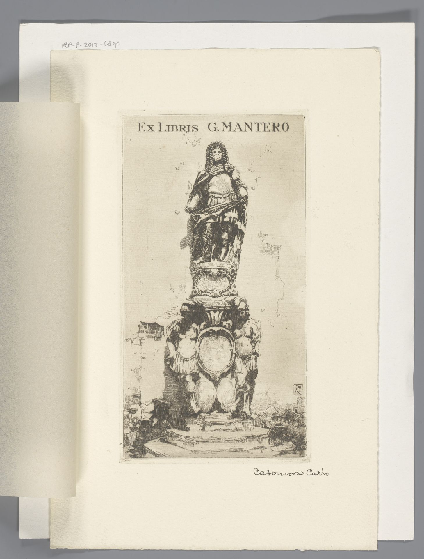 Ex libris van Gianni Mantero by Carlo Casanova