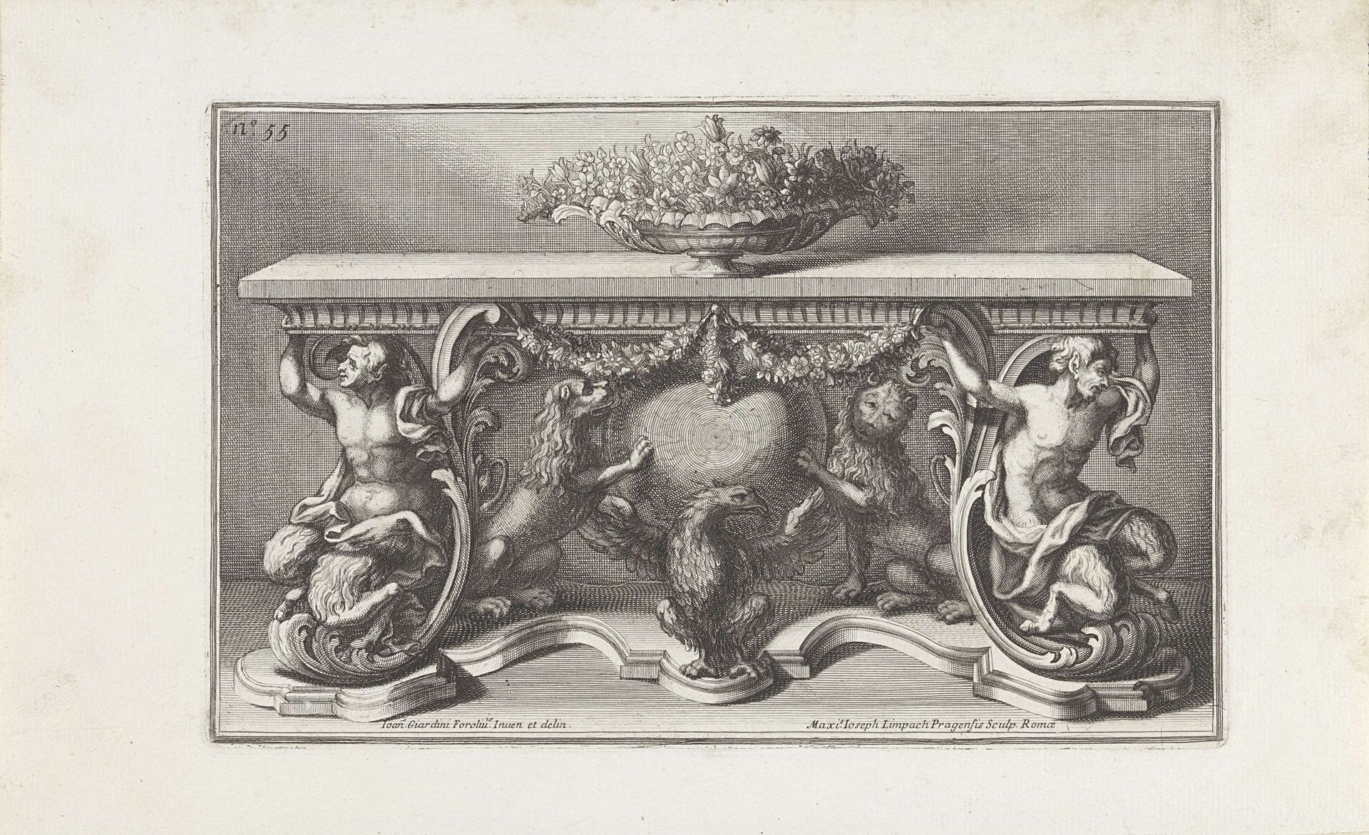 Ornamentele tafel by Maximilian Joseph Limpach