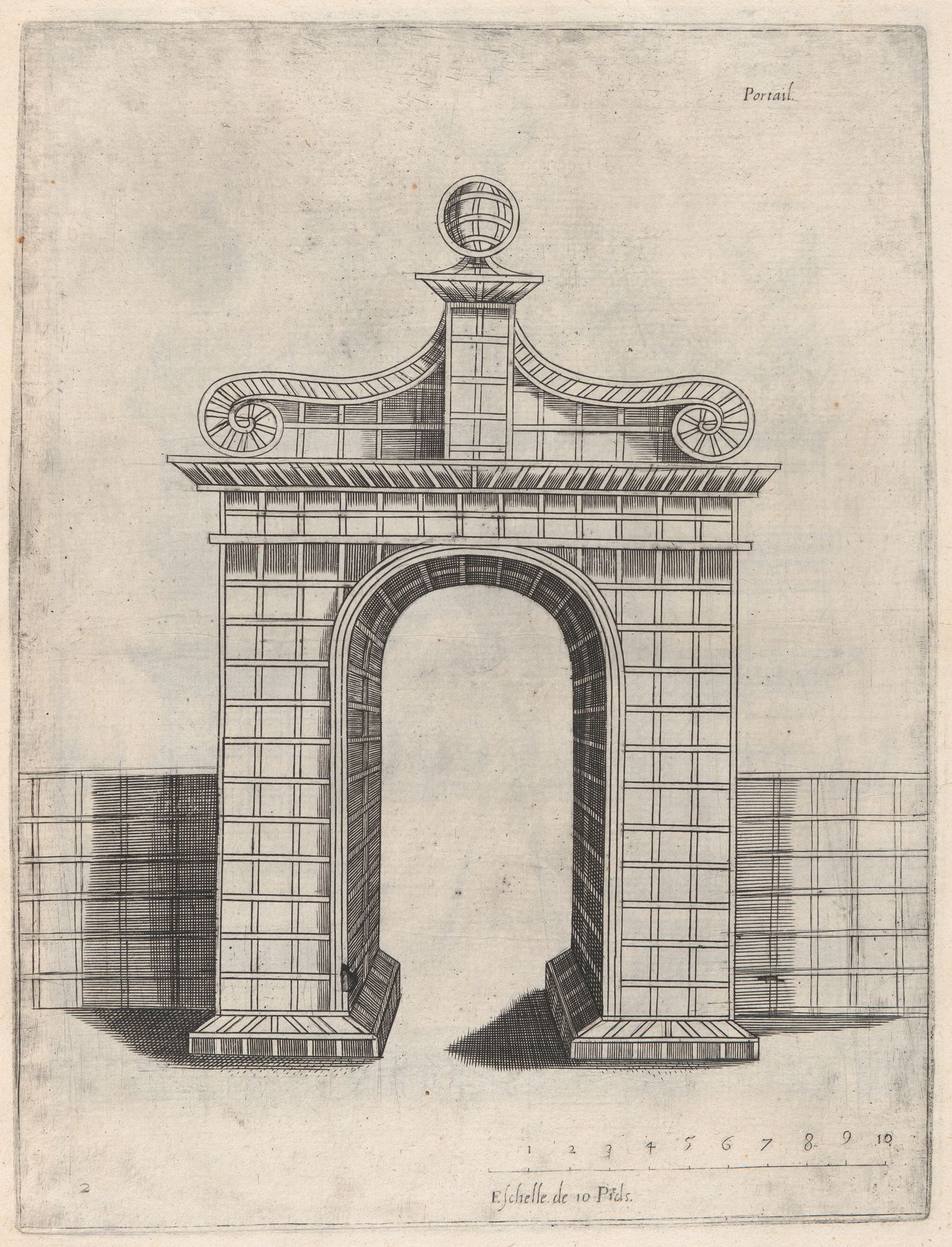 [Vraye Representations Des Portals, Palissades et Pavillions...] by Isaac Leschevin
